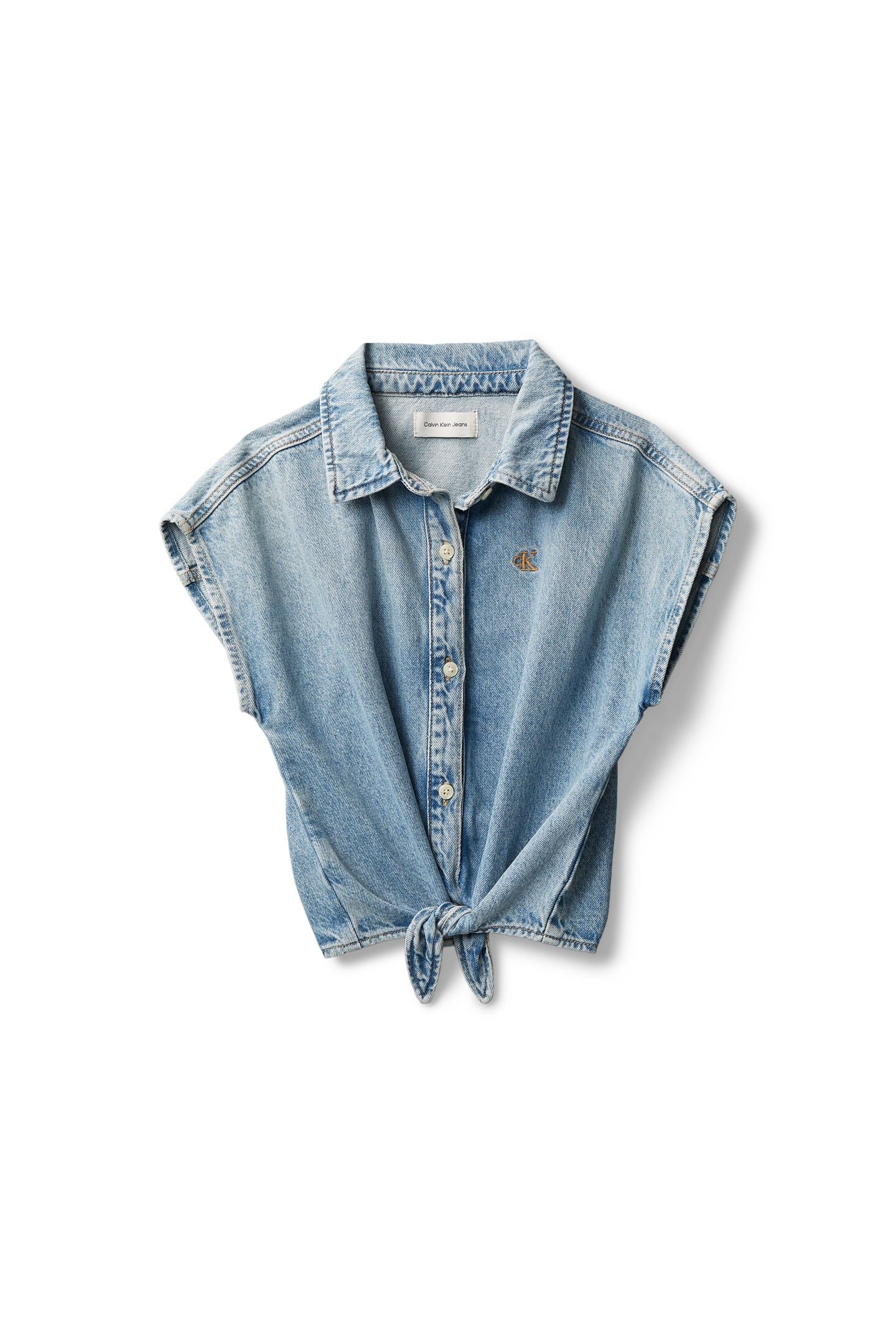 GIRLS DENIM DOLMAN SS SHIRT DANTE WASH 4