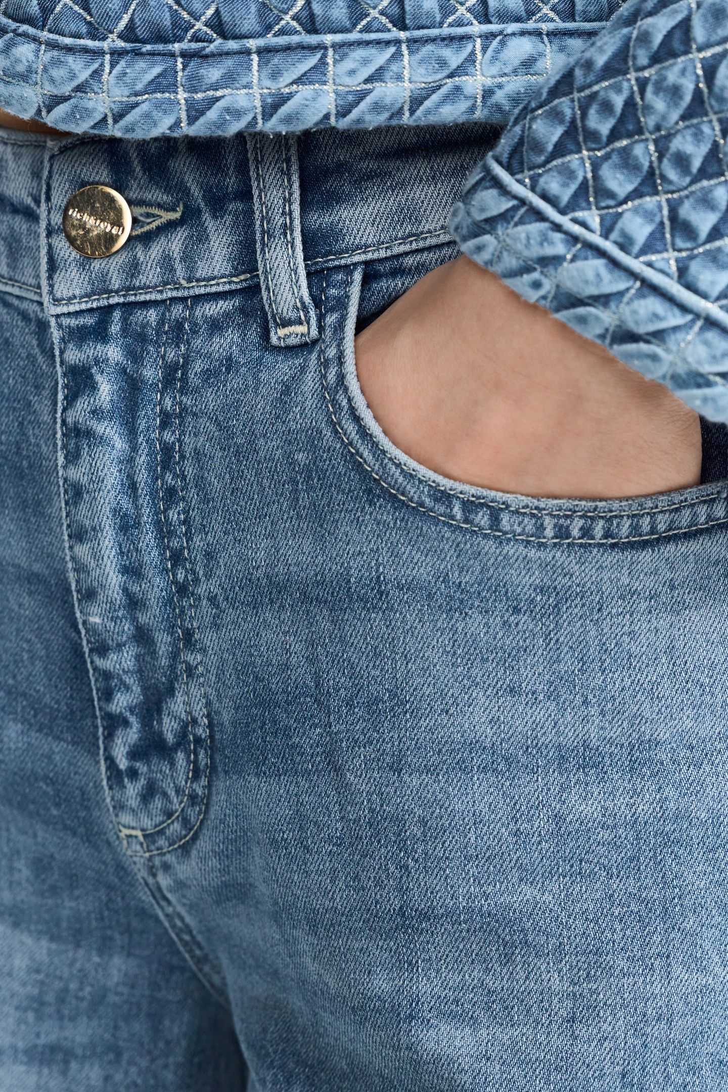SUPER FLARE BLUE DENIM ORGANIC 5