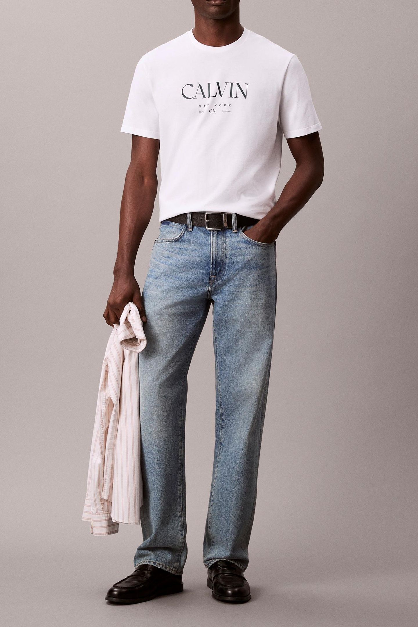 SS 20S CALVIN GRAPHIC TEE BRILLIANT WHITE 1