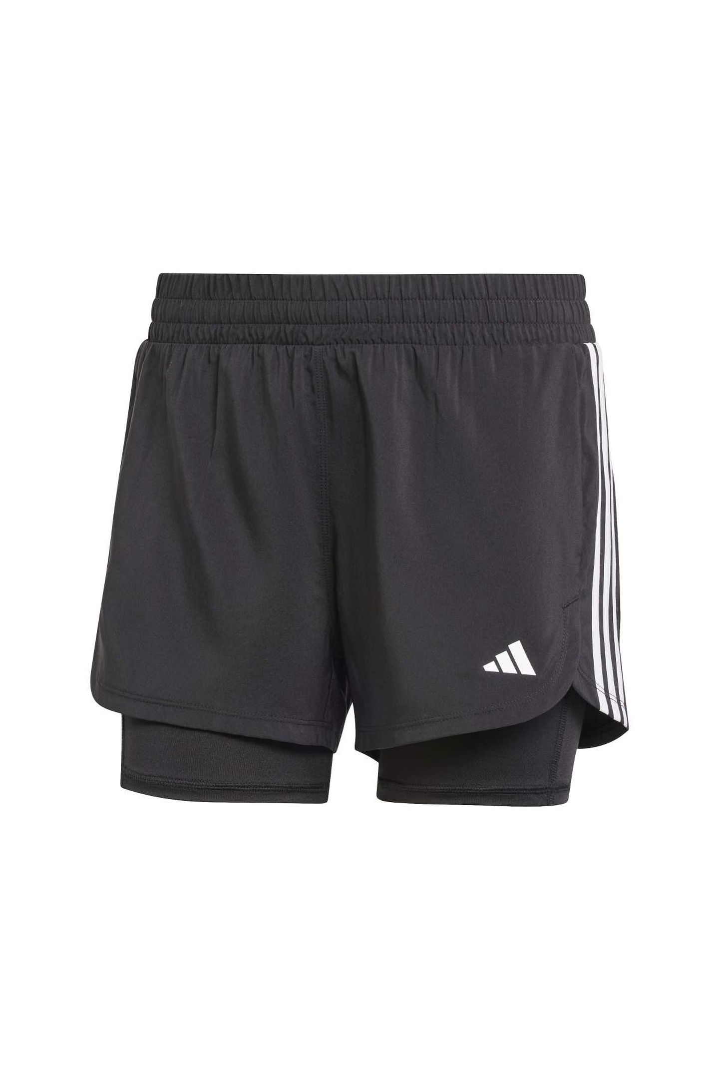PERFORMANCE PACER 3-STRIPES TRAINING WOVEN SHORTS BLACK 3