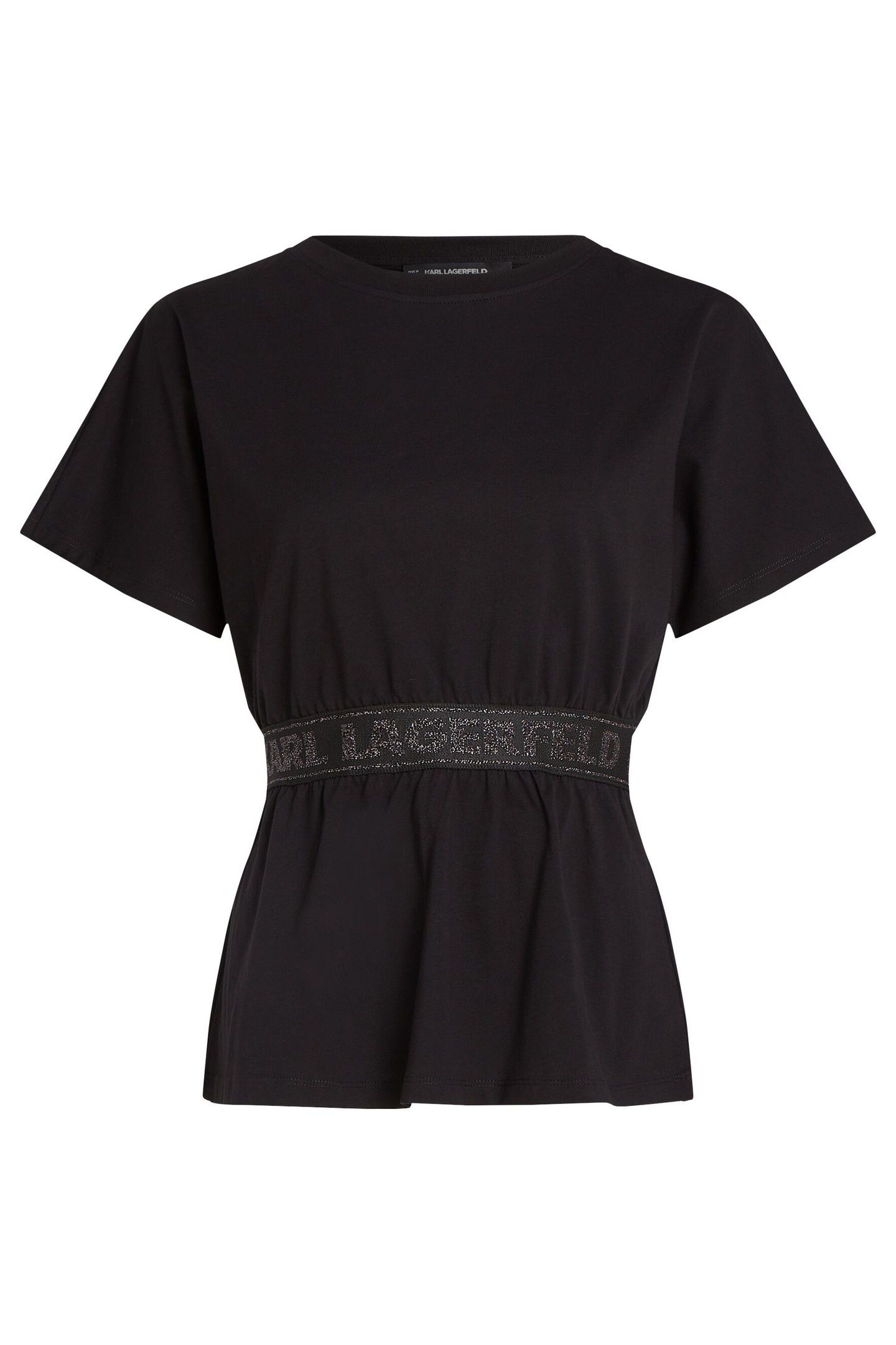 GLITTER LOGO TAPE T-SHIRT BLACK 3