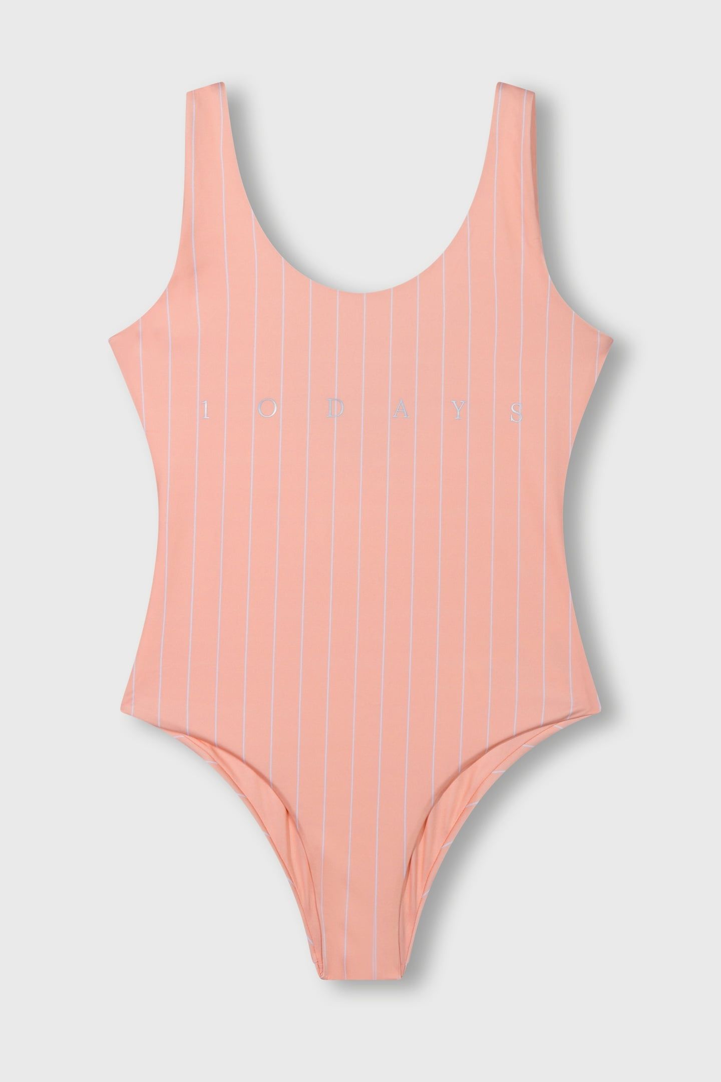 BATHING SUIT STRIPES PEACH 5