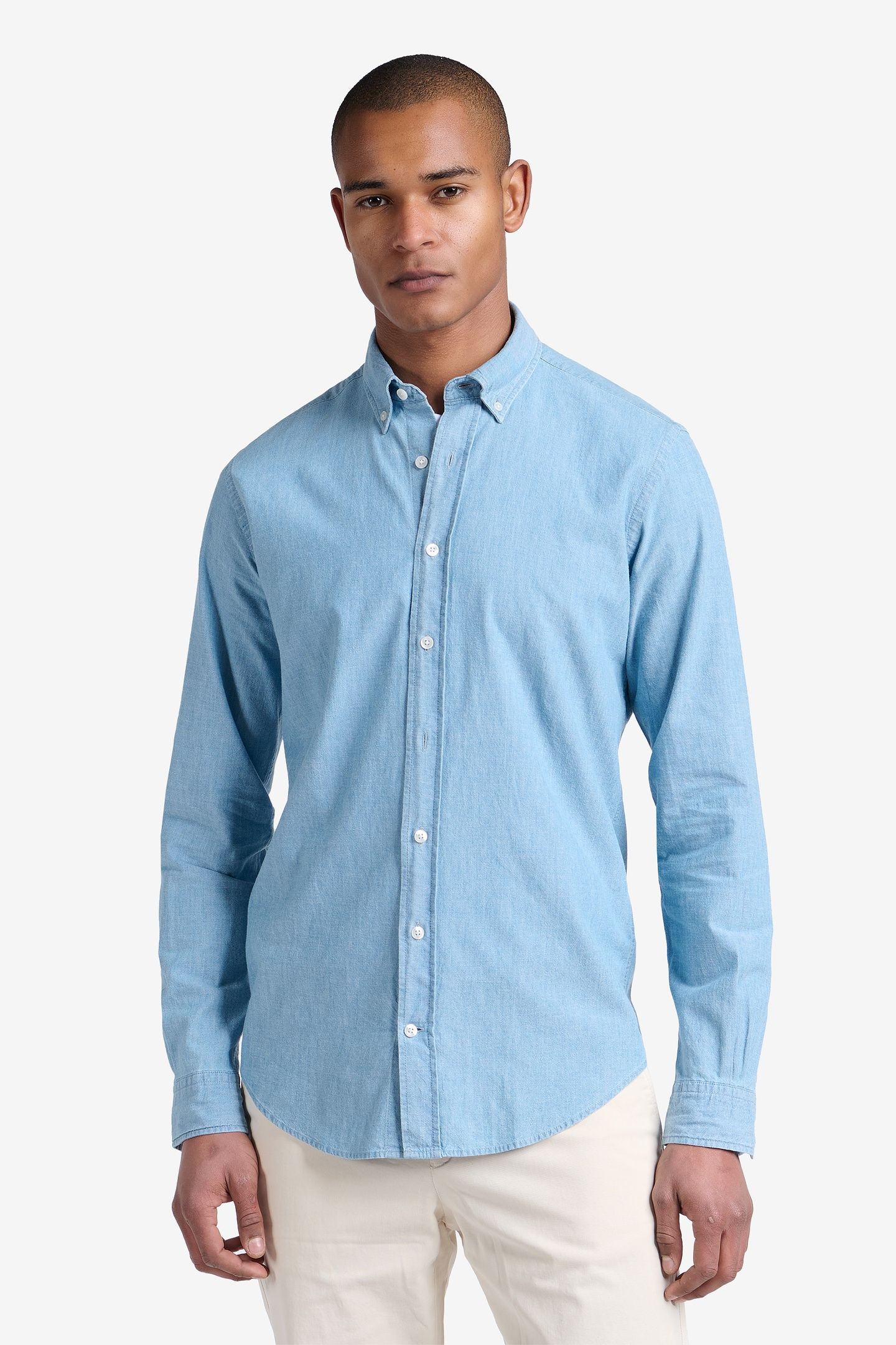FELIX CHAMBRAY DENIM COTTON INDIGO 2