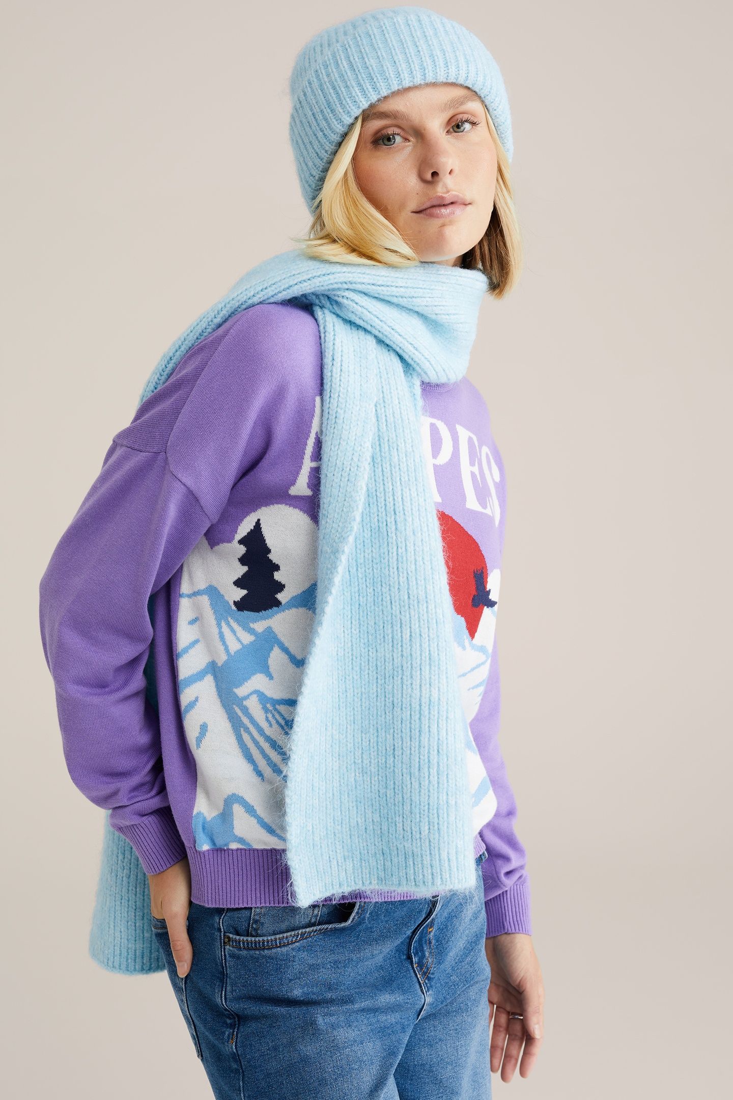 SCARF OUTDOOR PASTEL BLUE 1