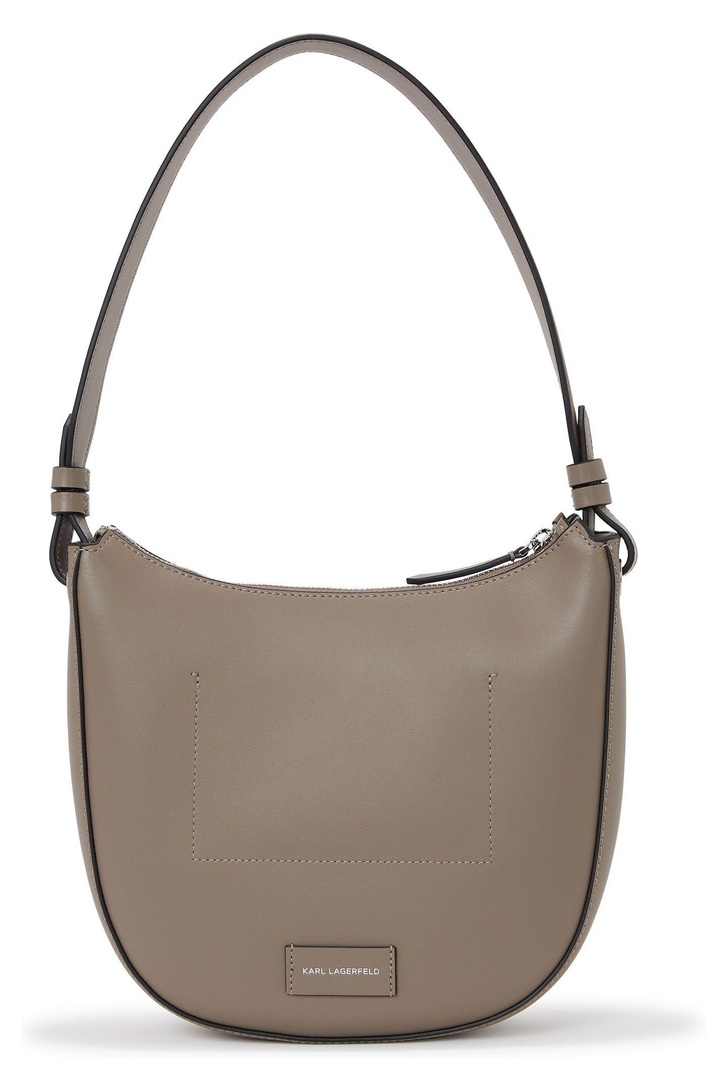 K/CIRCLE MOON SHOULDER BAG PERFORATED ASH GREY 3