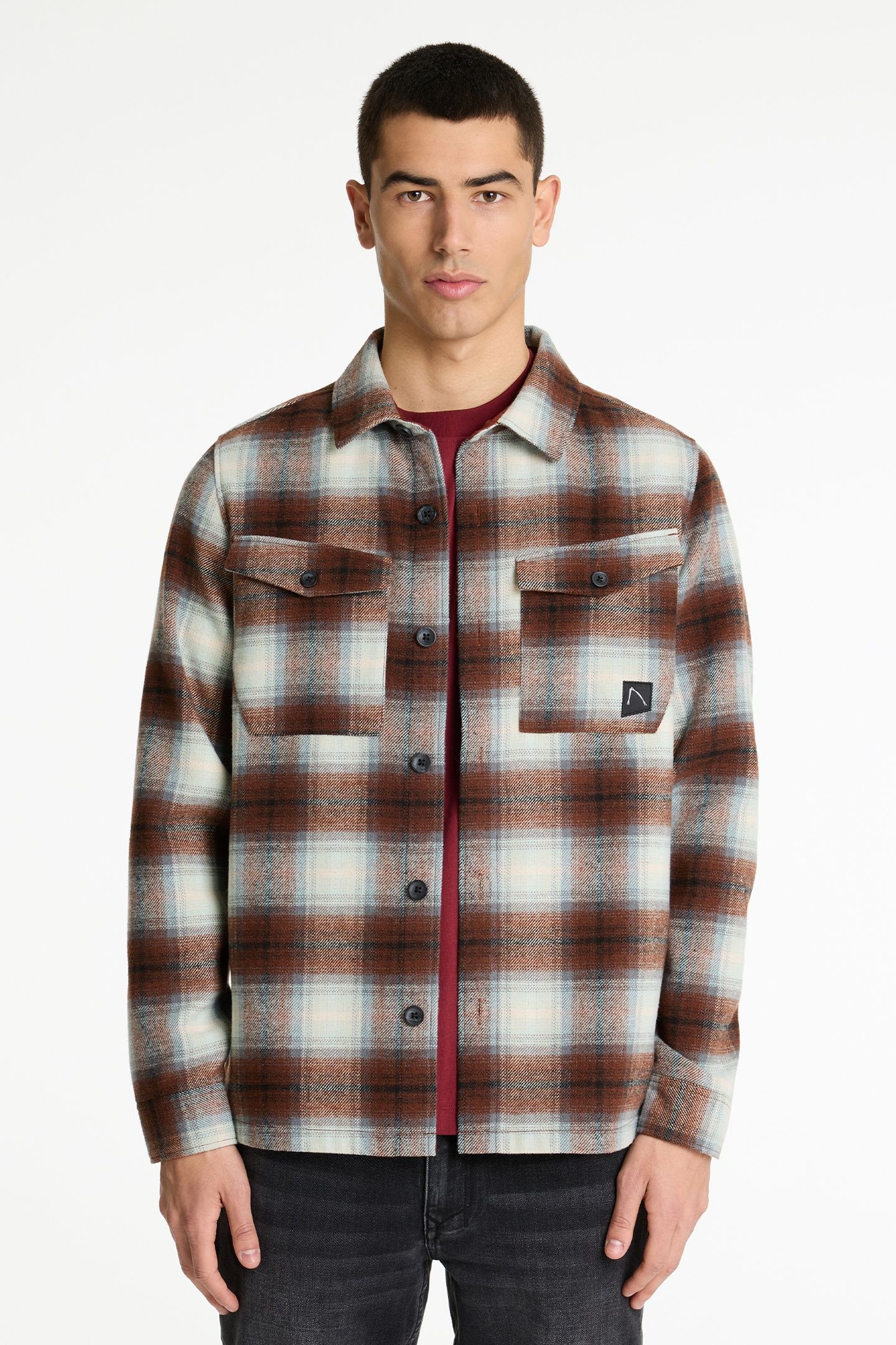 STRYKE BOLT SHIRT LONG SLEEVE CABERNET 1