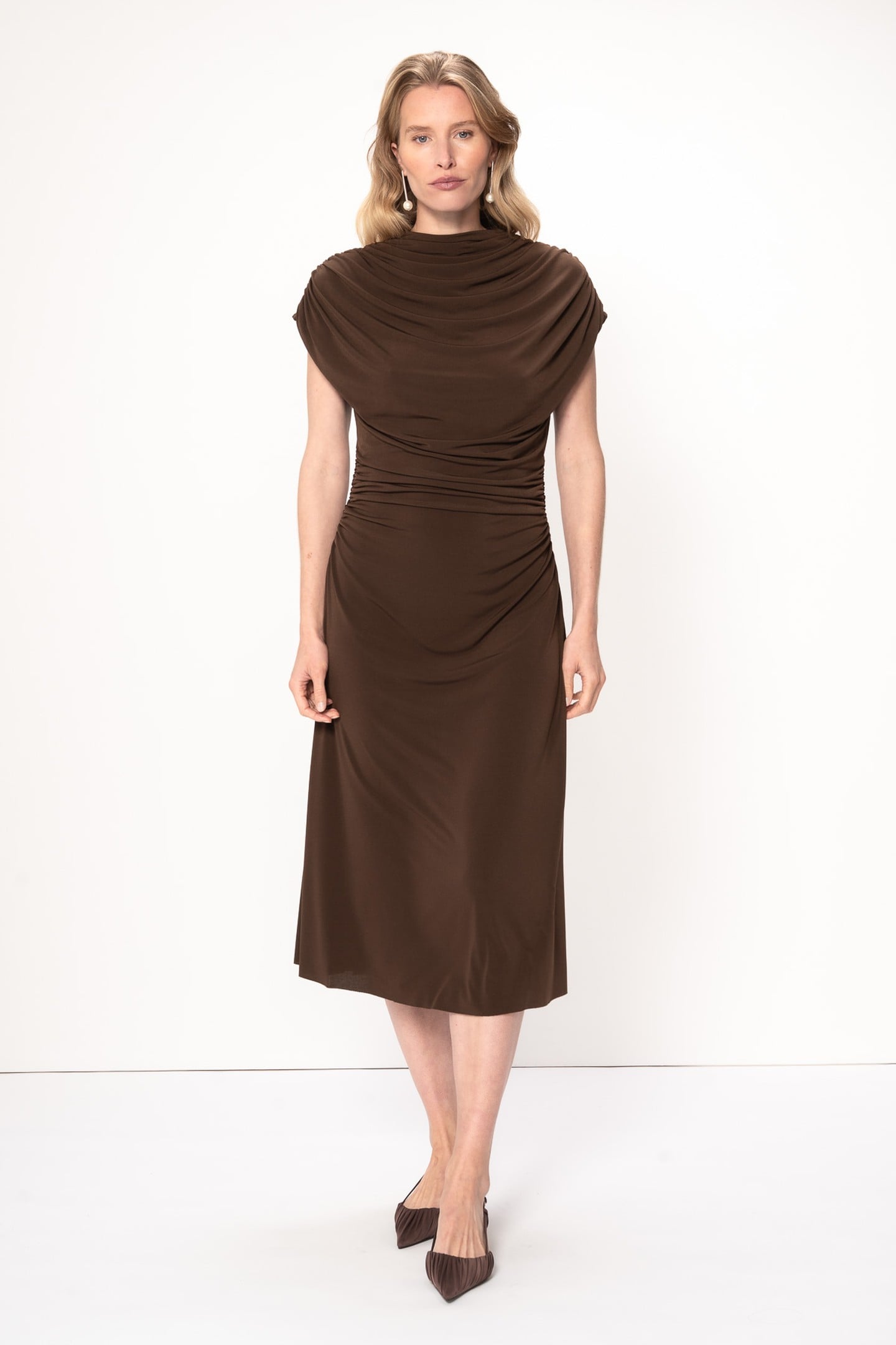 TALIA DRESS MOCHA 1