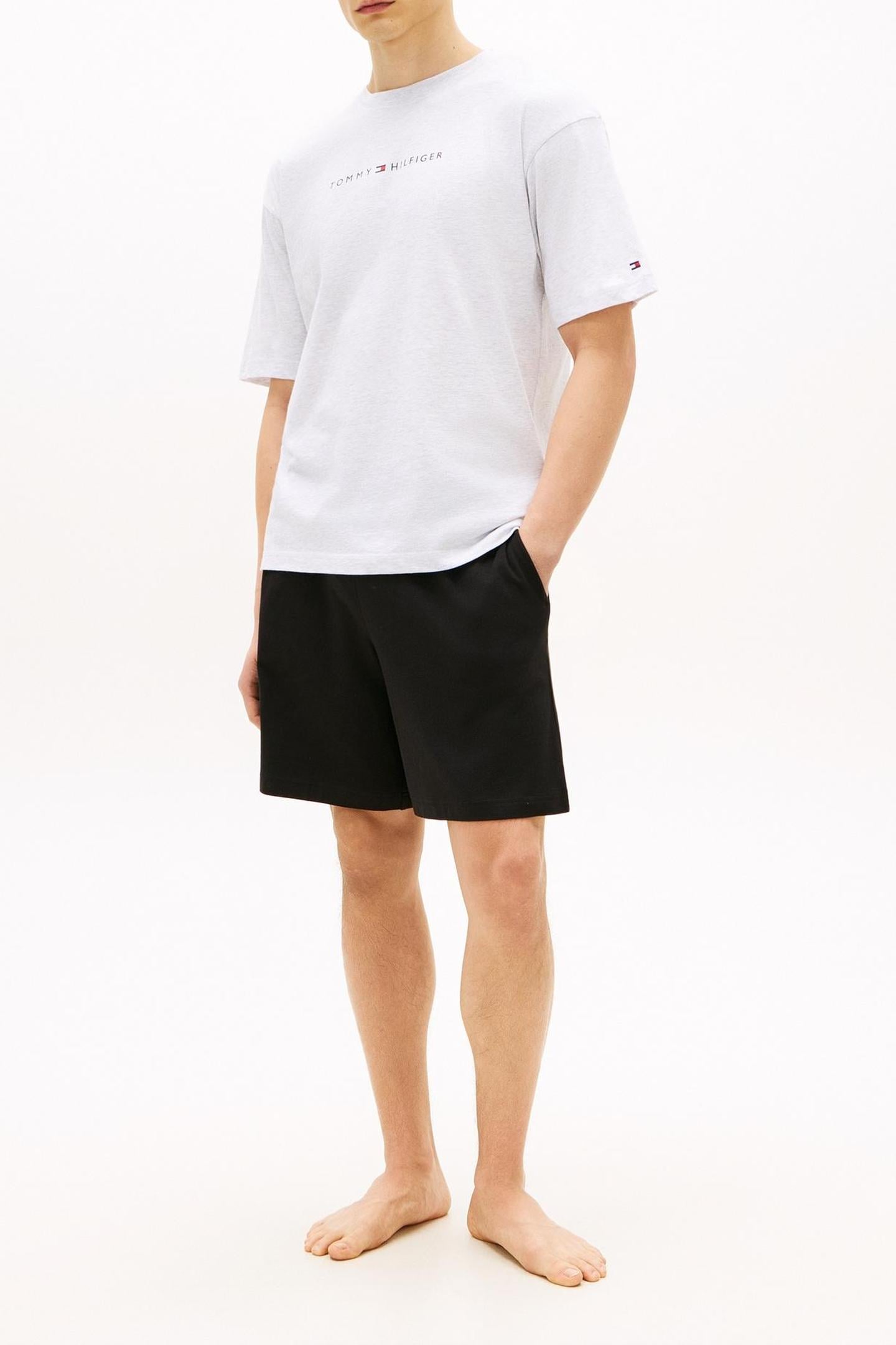 SS LOGO TEE ICE GREY HEATHER 1