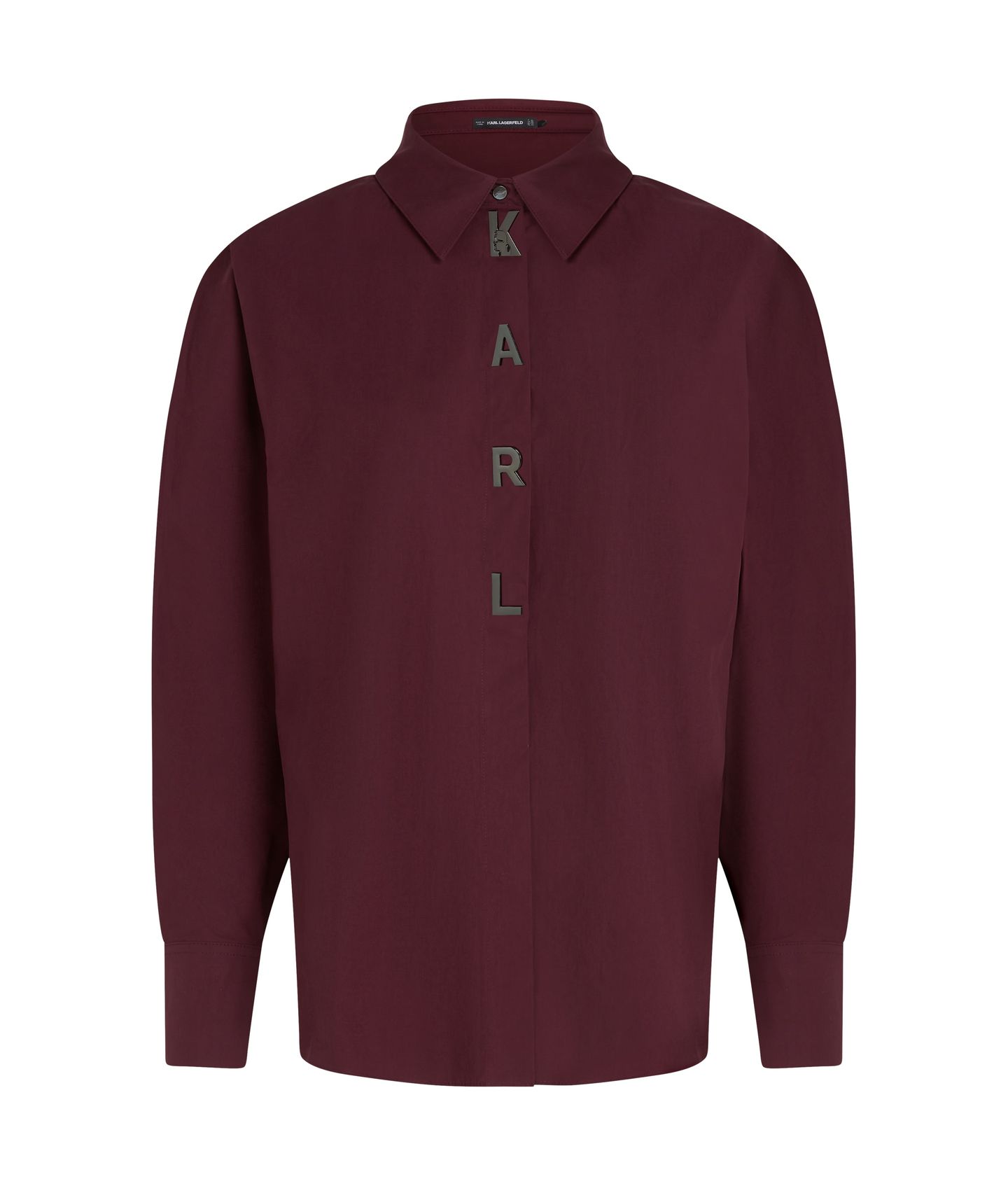 KARL SNAP FASHION POPLIN SHIRT WINDSOR BURGUNDY 5