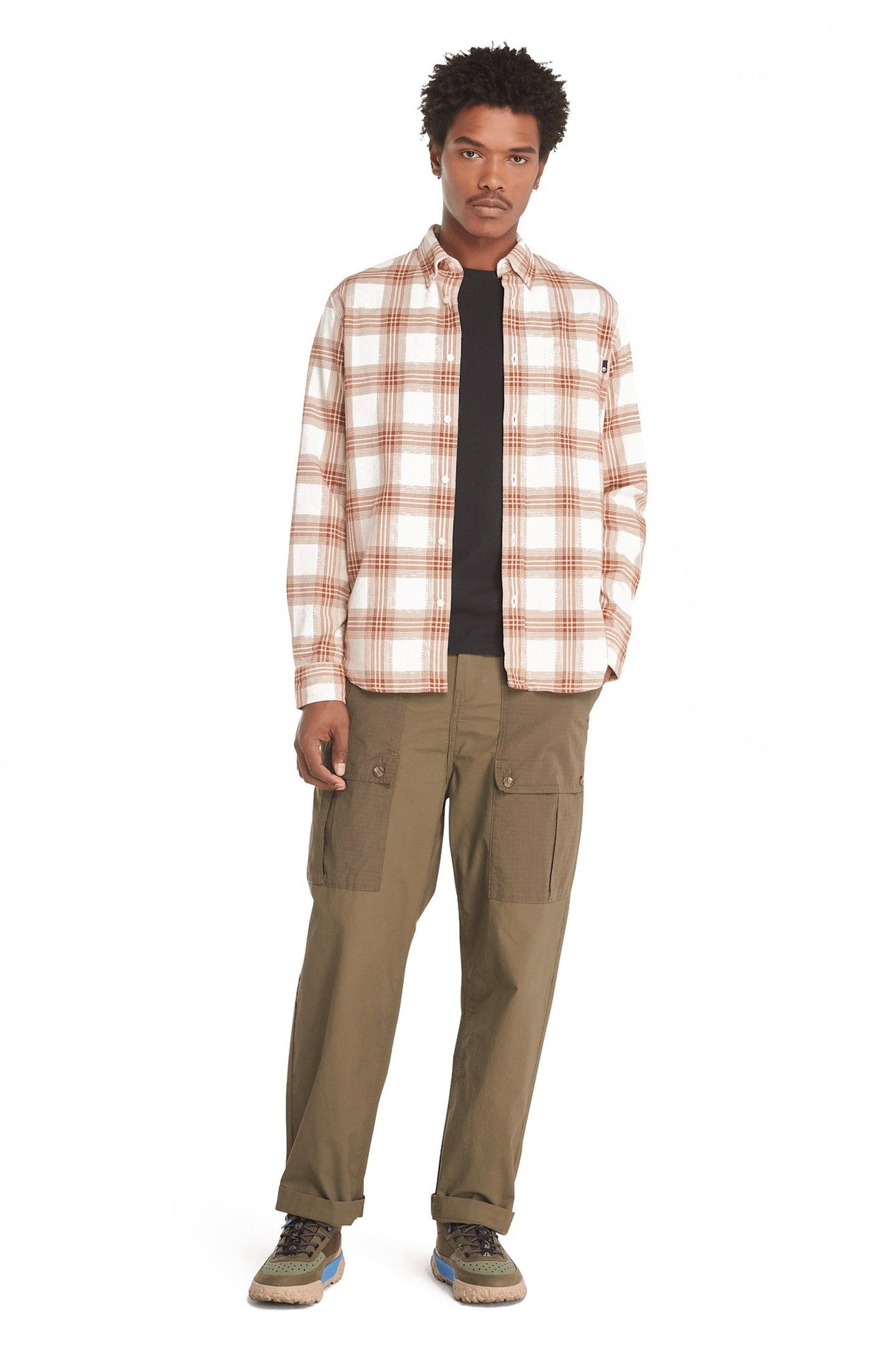 LS SOLUCELL TARTAN SHIRT REGULAR WHITE SMOKE YD 1