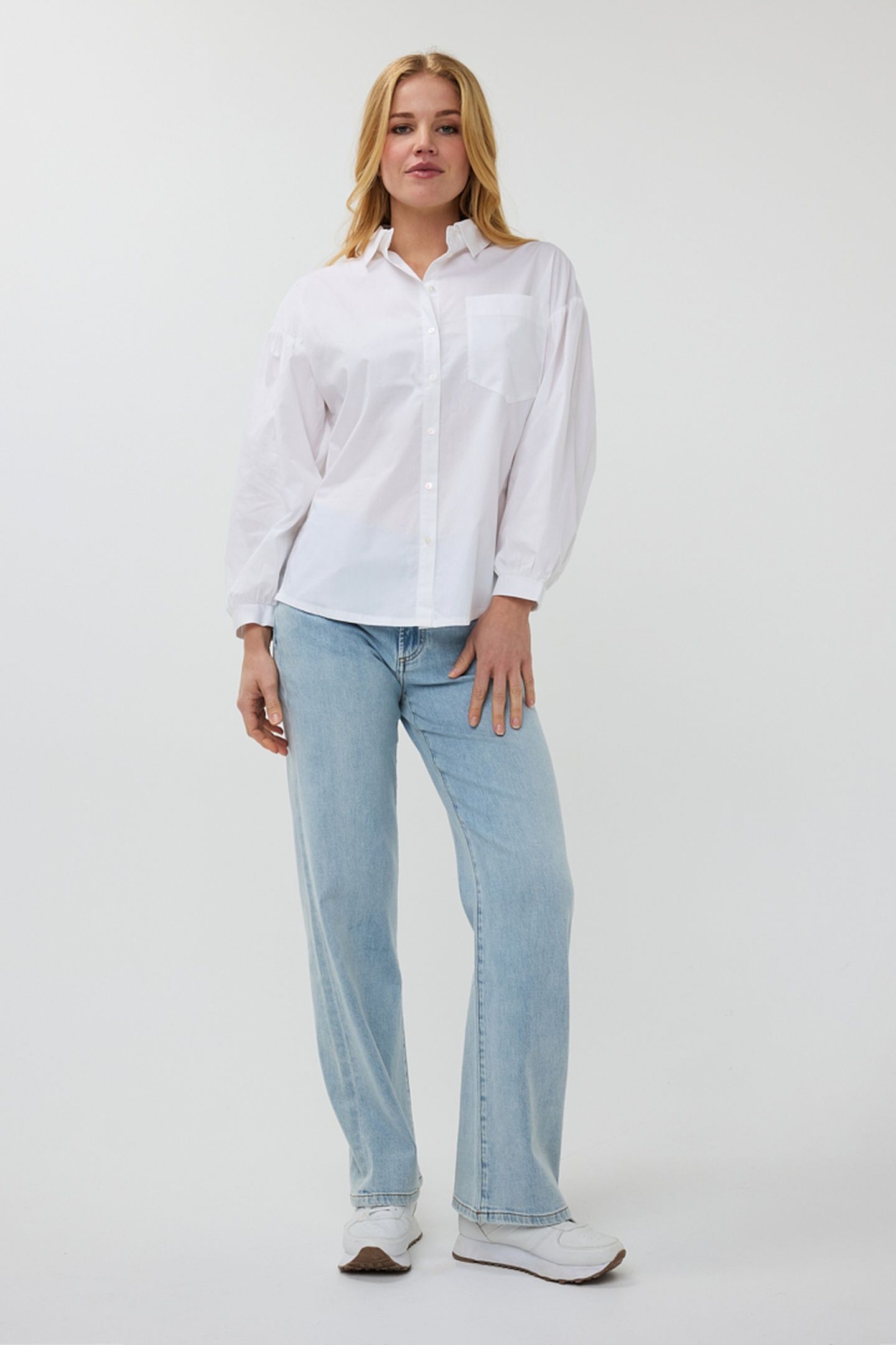 BLOUSE OVERSIZED POPLIN OFF WHITE 3