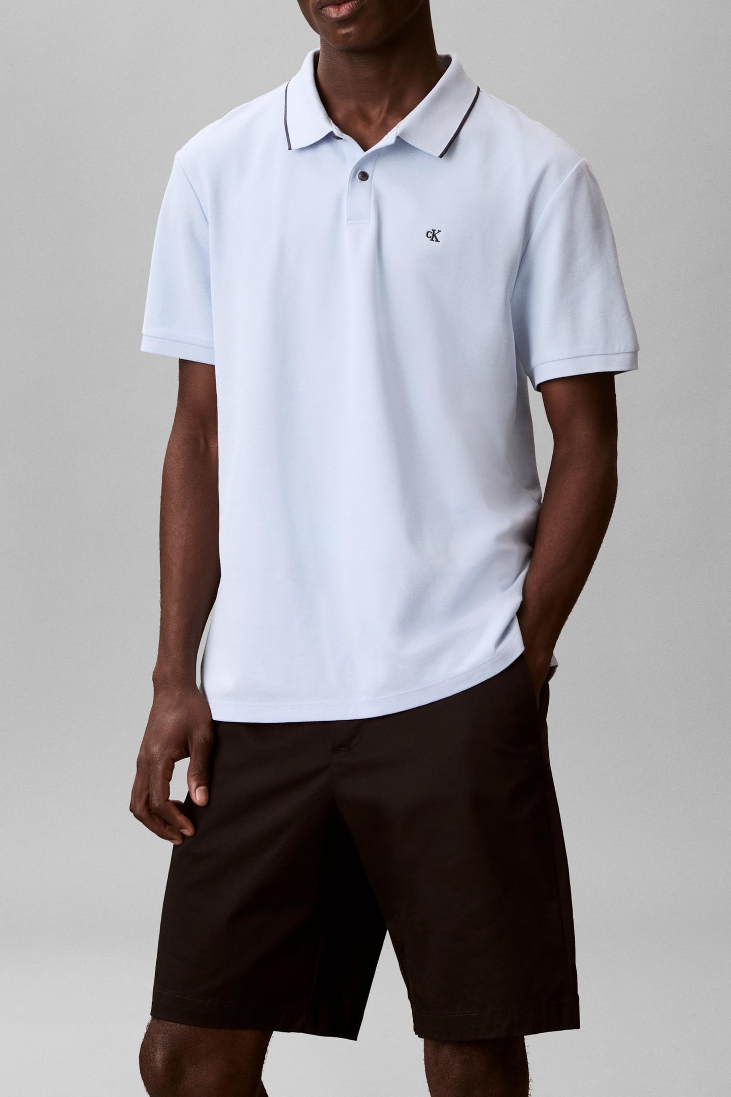 SS REFINED PIQUE TIP POLO BREEZY BLUE 1