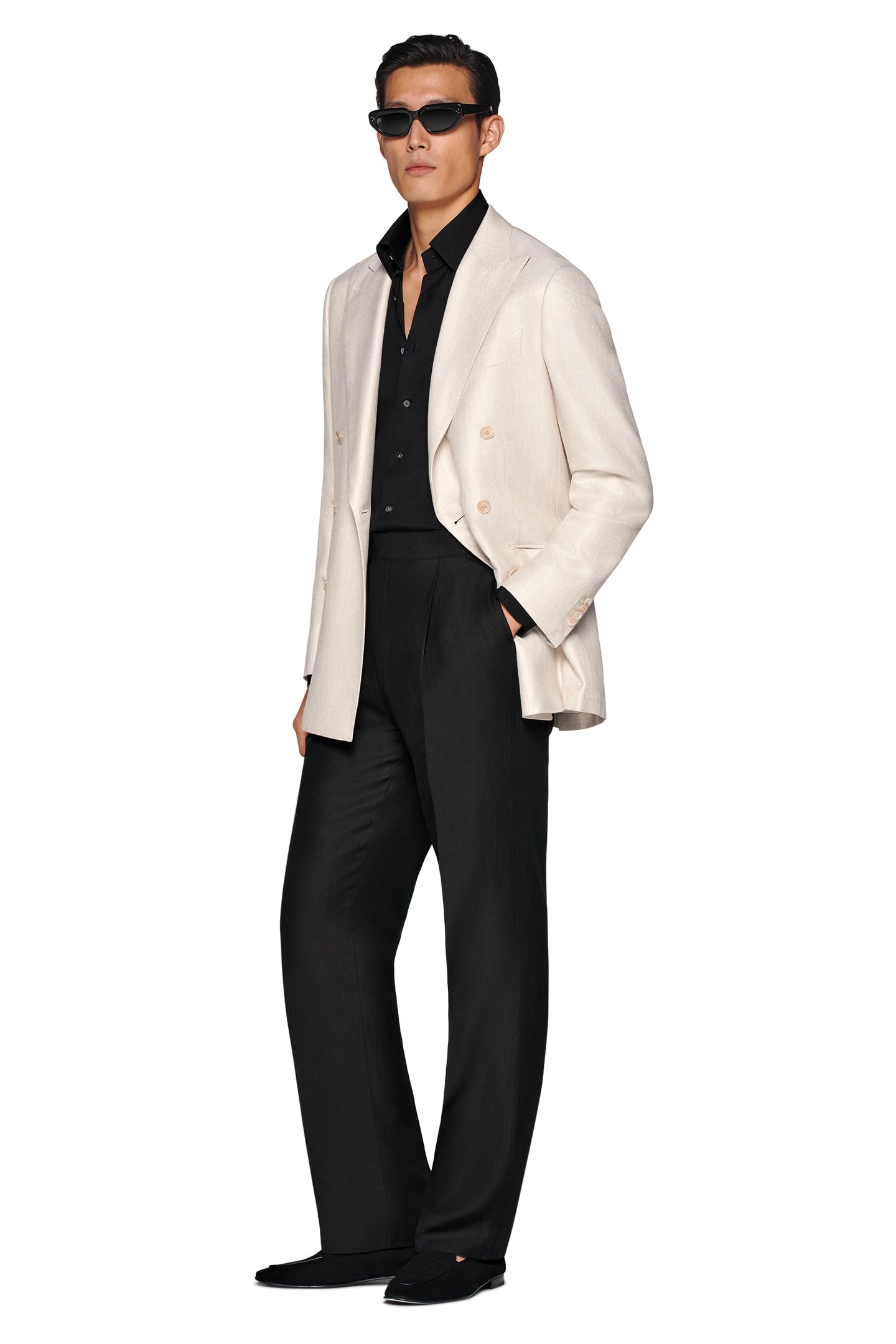 HAVANA-SAND-PURE BAMBOO SEPARATE TUXEDO JACKETS SAND 3