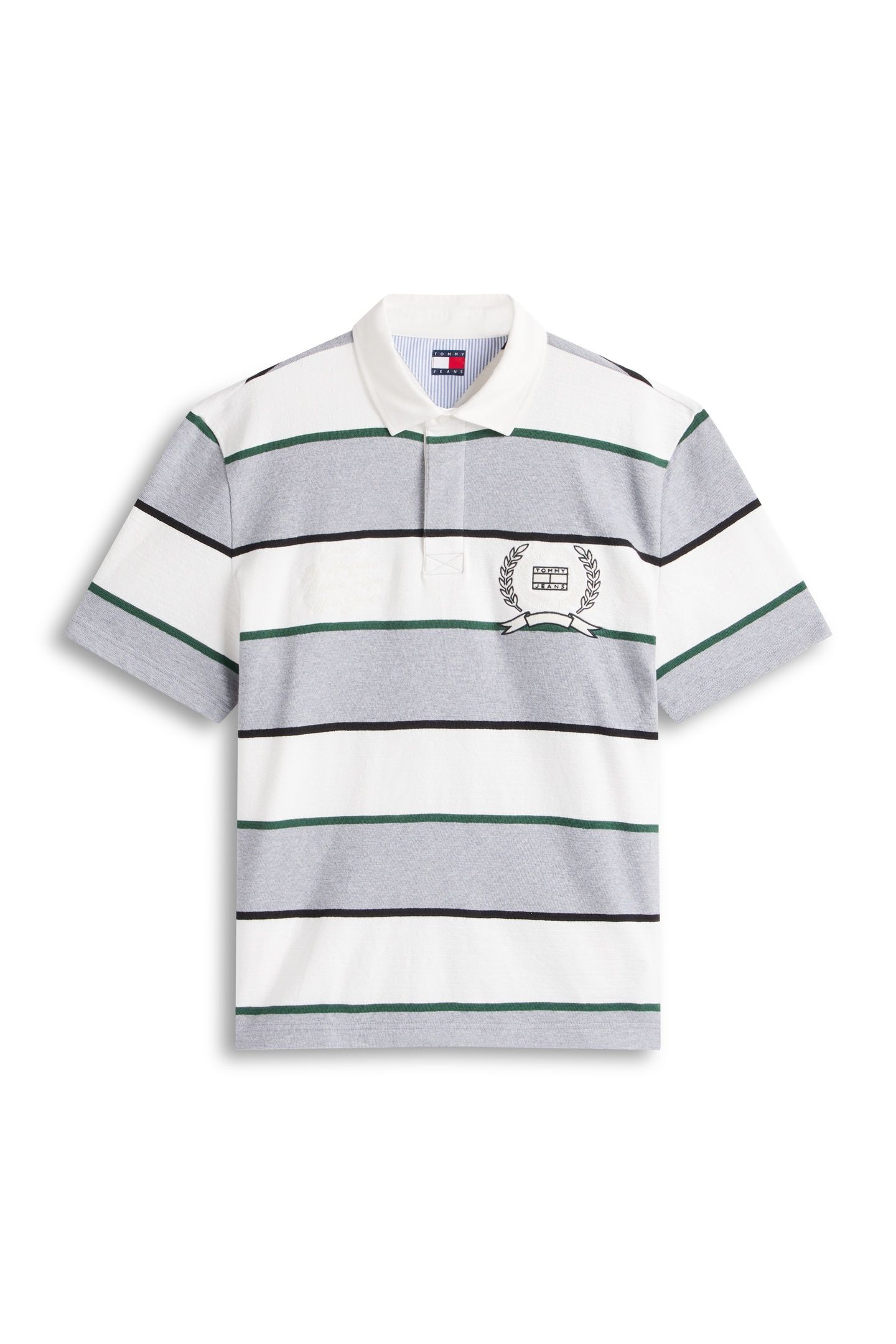 TJM RELAXED SS STRIPE POLO GREY HEATHER STRIPE 4