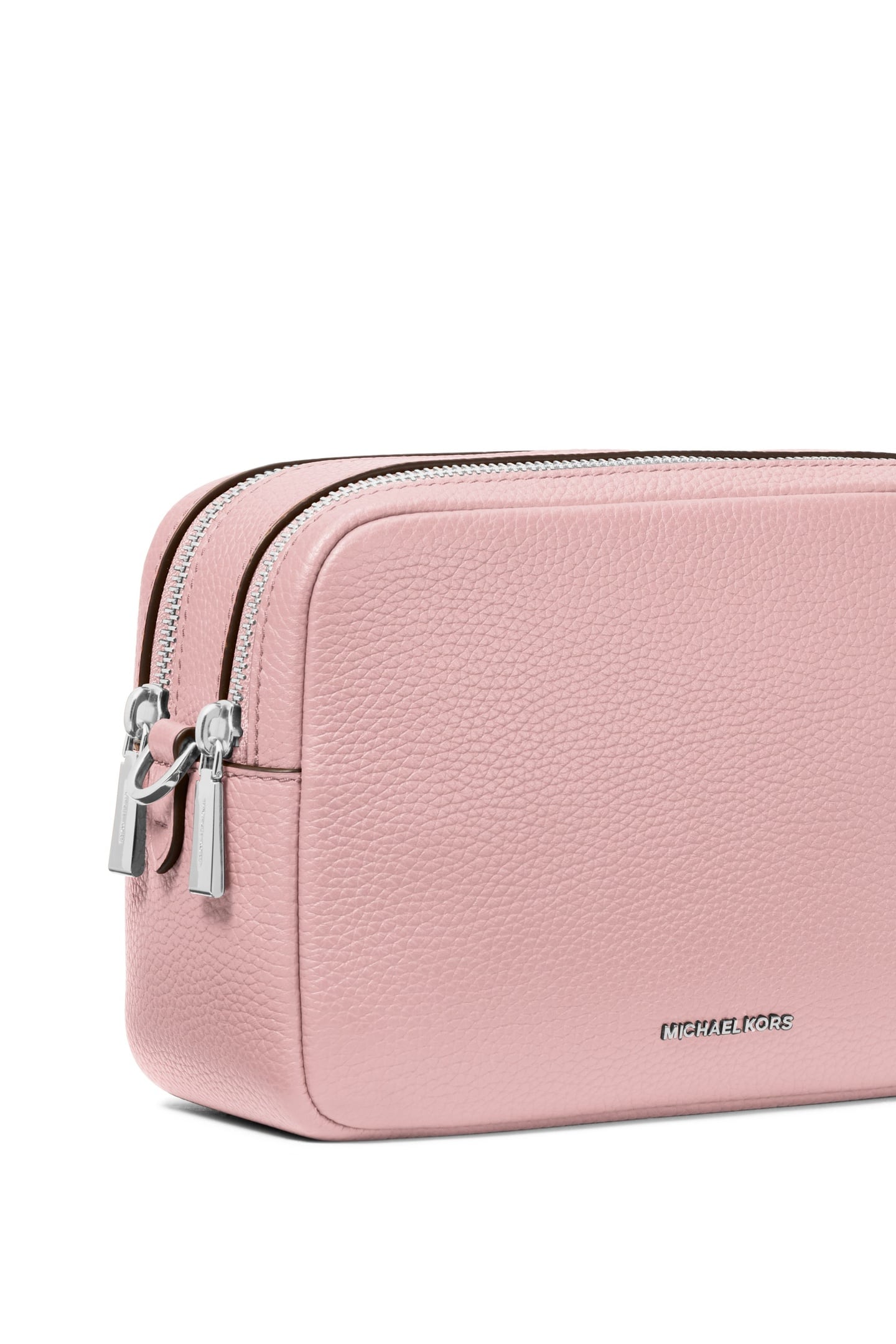 MEDIUM DOUBLE ZIP CHAIN CAMERA CROSSBODY SMOKEY ROSE 4