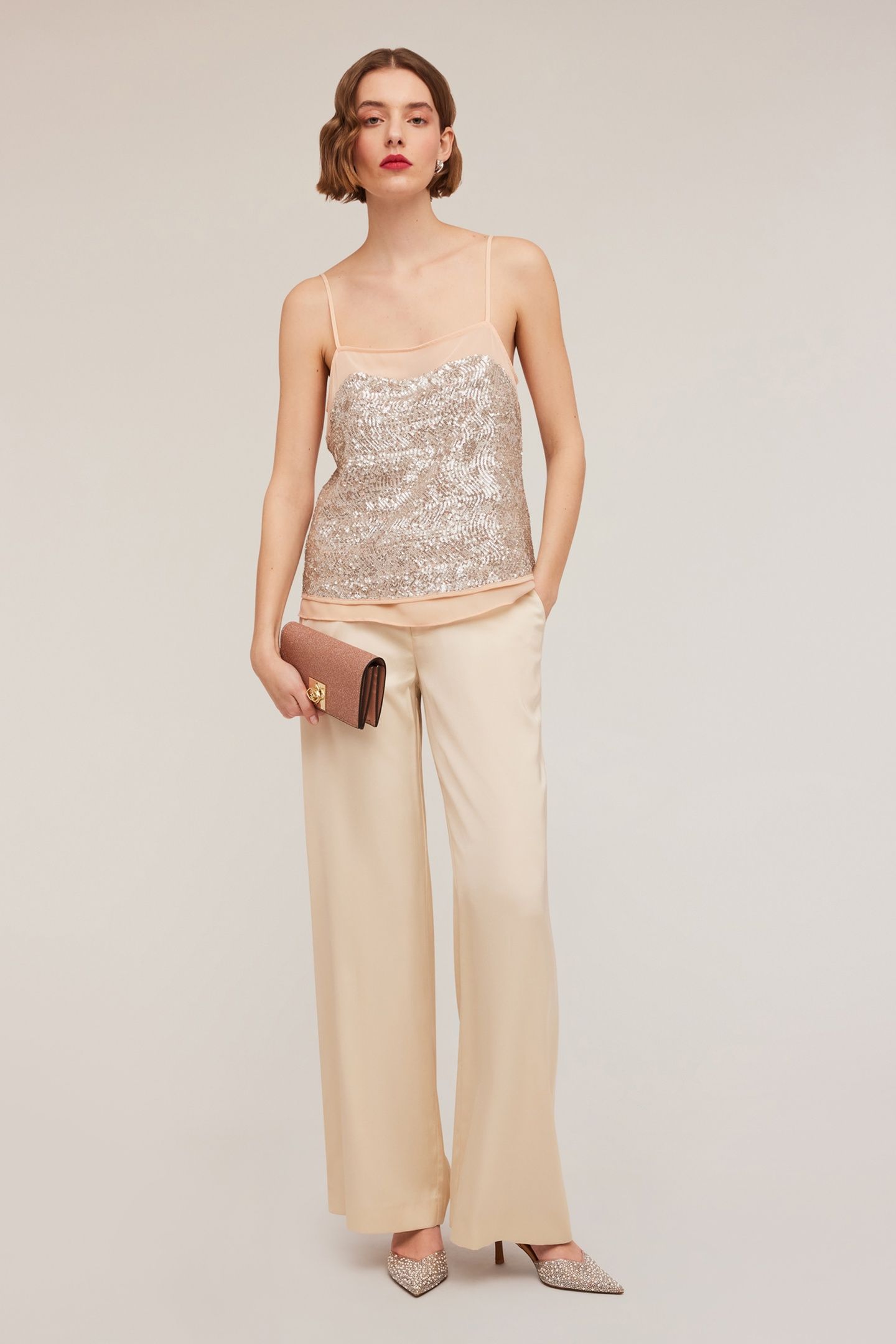 FULLY SEQUINNED TOP PINK 3