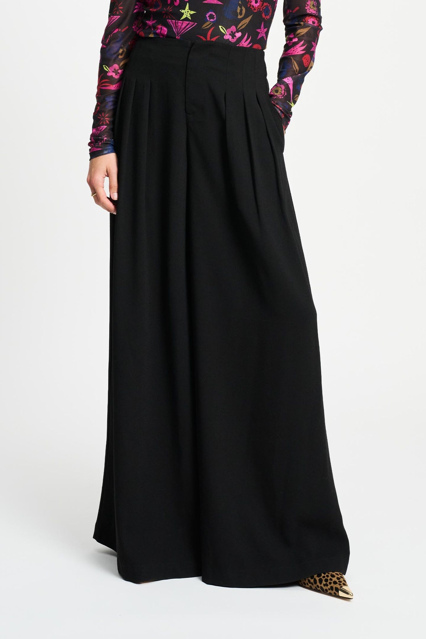 PANTS - WIDE LEG NOIR 1