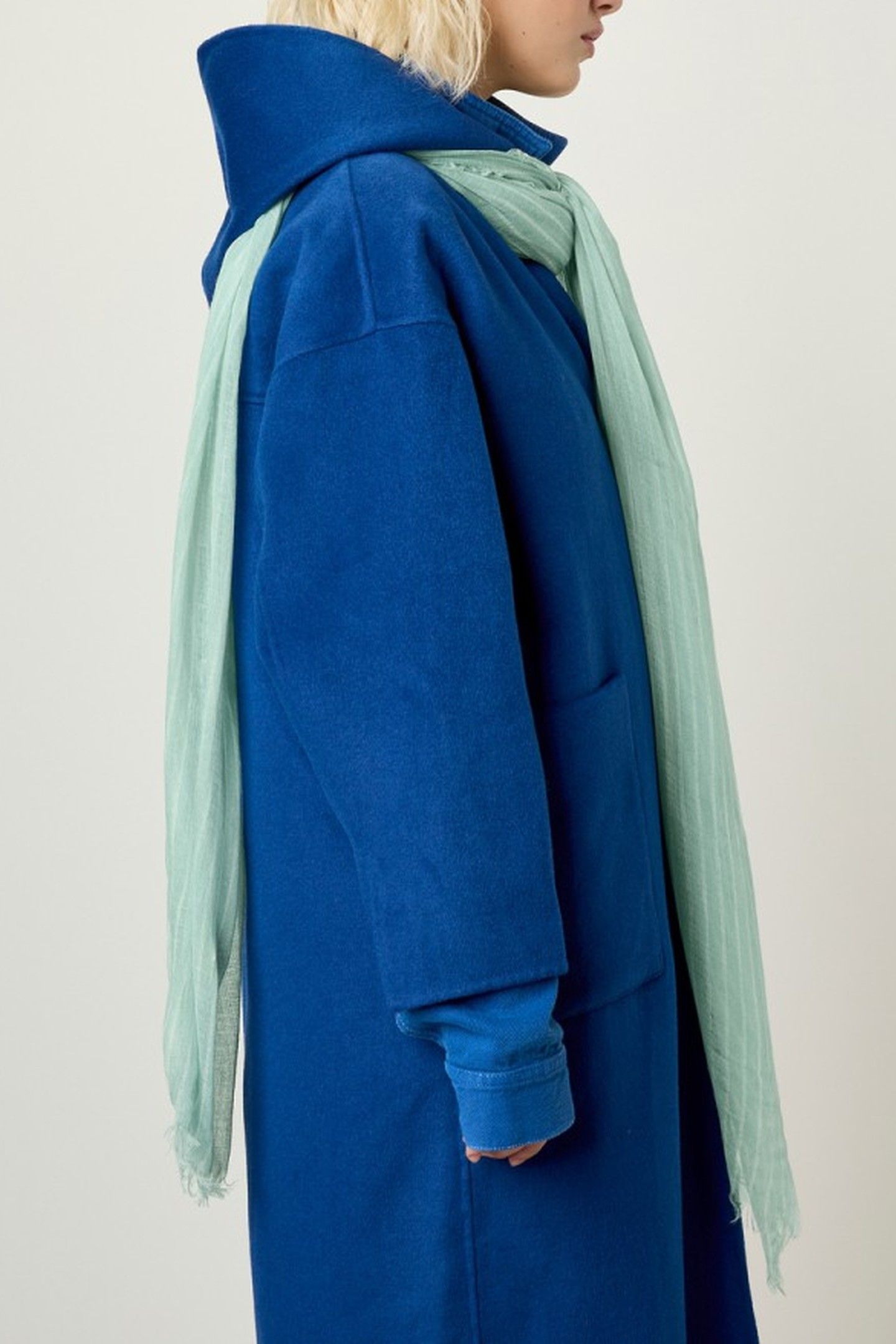 MONYDAY SCARF RAYURES VERT D EAU 2