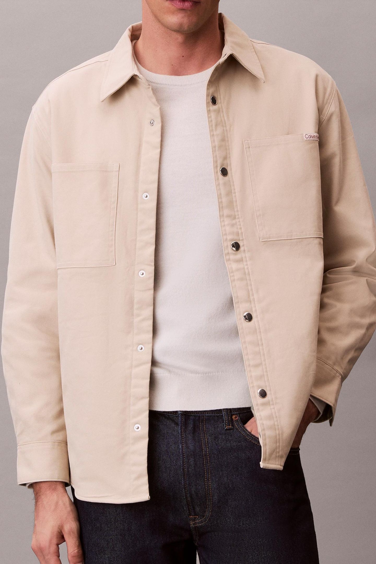 LS MATTY CANVAS RELAXED JACKET SILVERMOSS 3