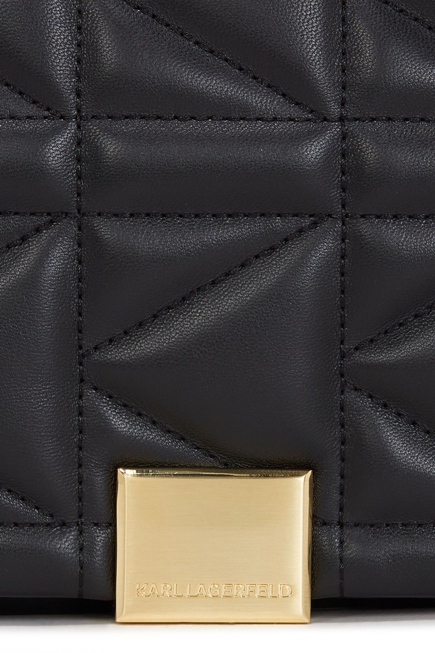 K/KUILT MEDIUM EXT SHOULDER BAG BLACK/GOLD 4