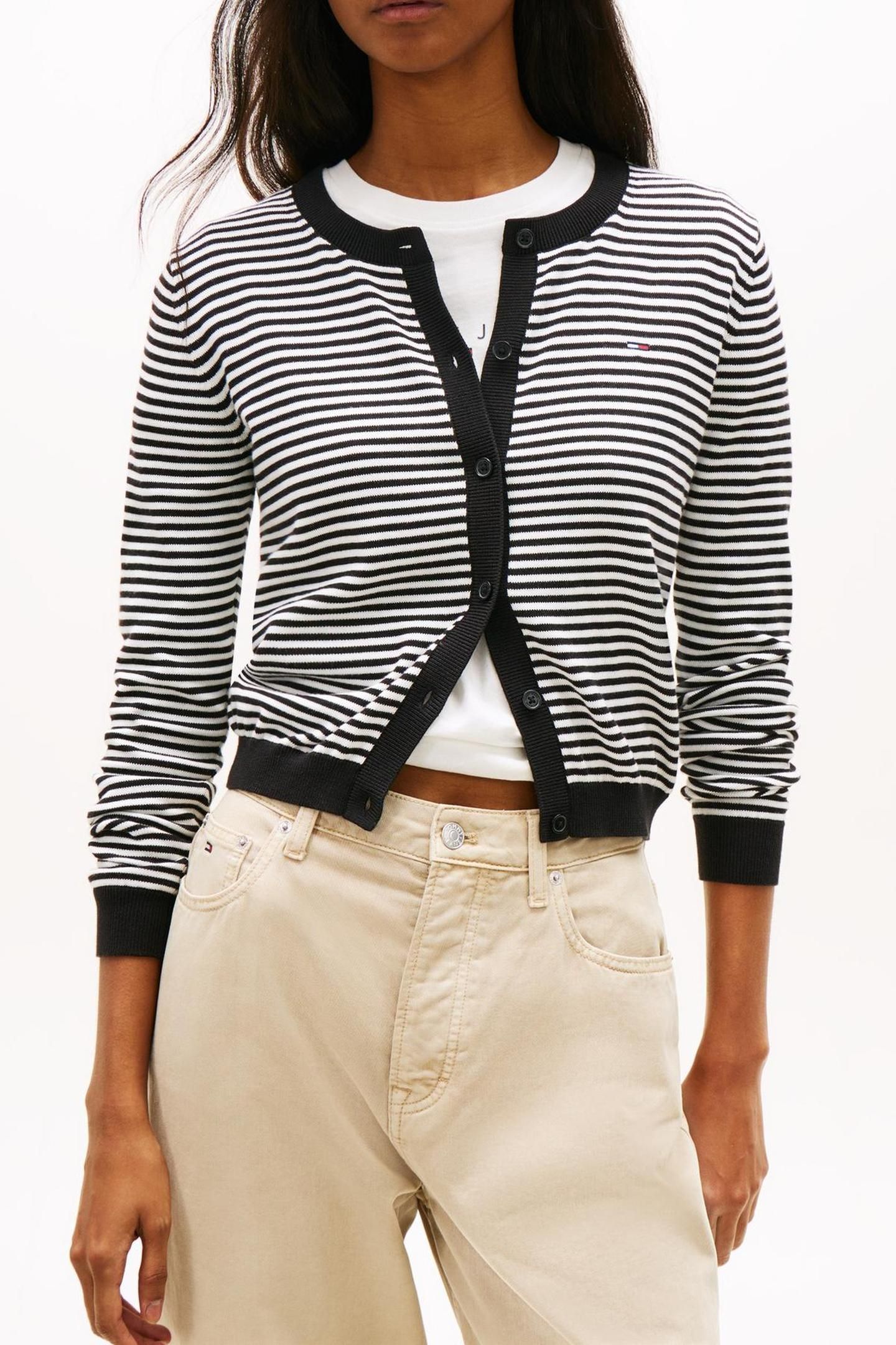 TJW ESSENTIAL CREW NECK SWEATER BLACK STRIPE 02 1
