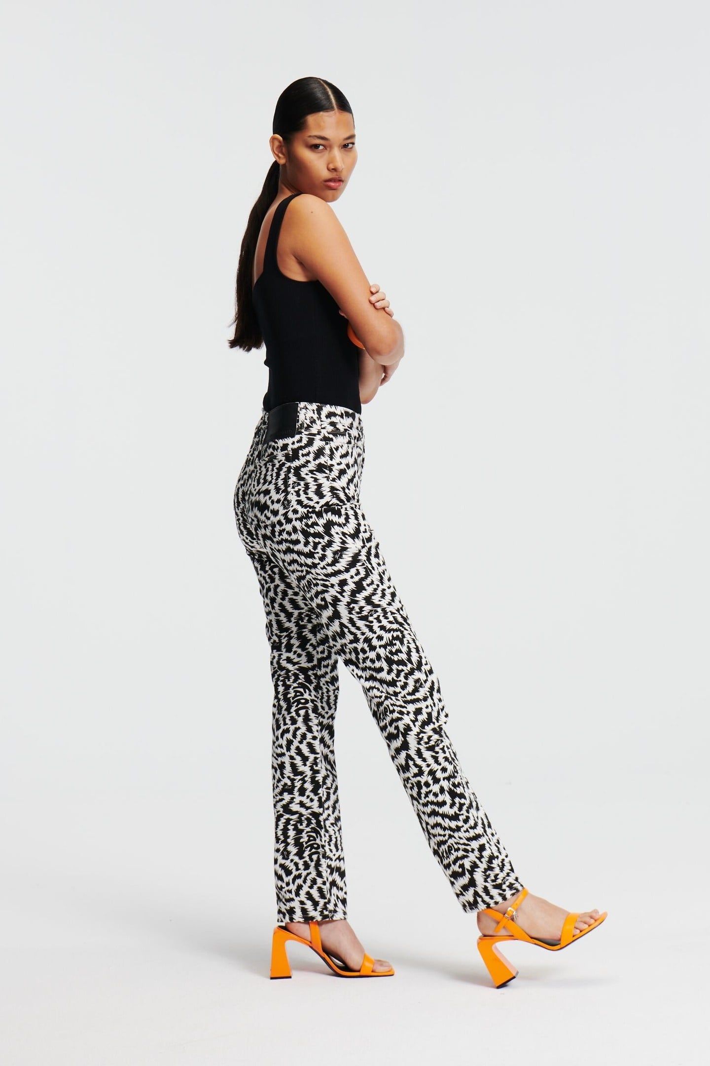 BW DENIM PANTS ELEKTRIKA BLACK/WHITE 6