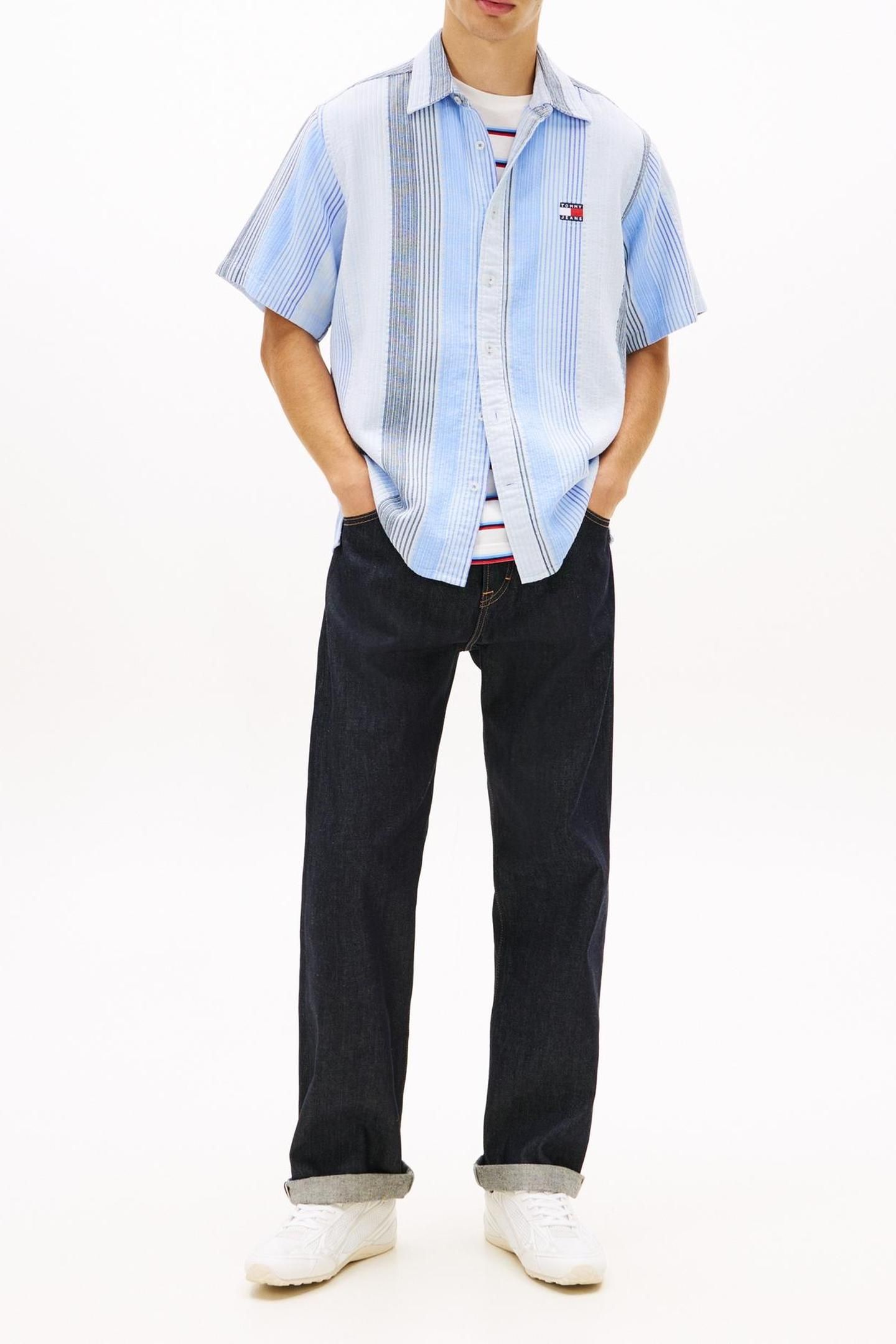 TJM RELAXED STRIPE SS SHIRT SWEET BLUE STRIPES 1