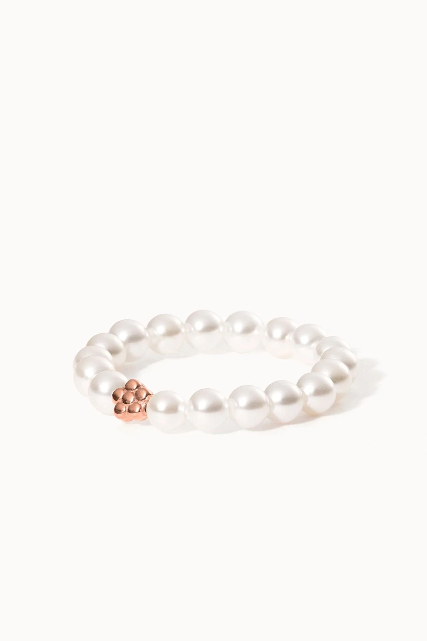 ANXIETY SHINY BLOOM RING ROSEGOLD / 56-60 2