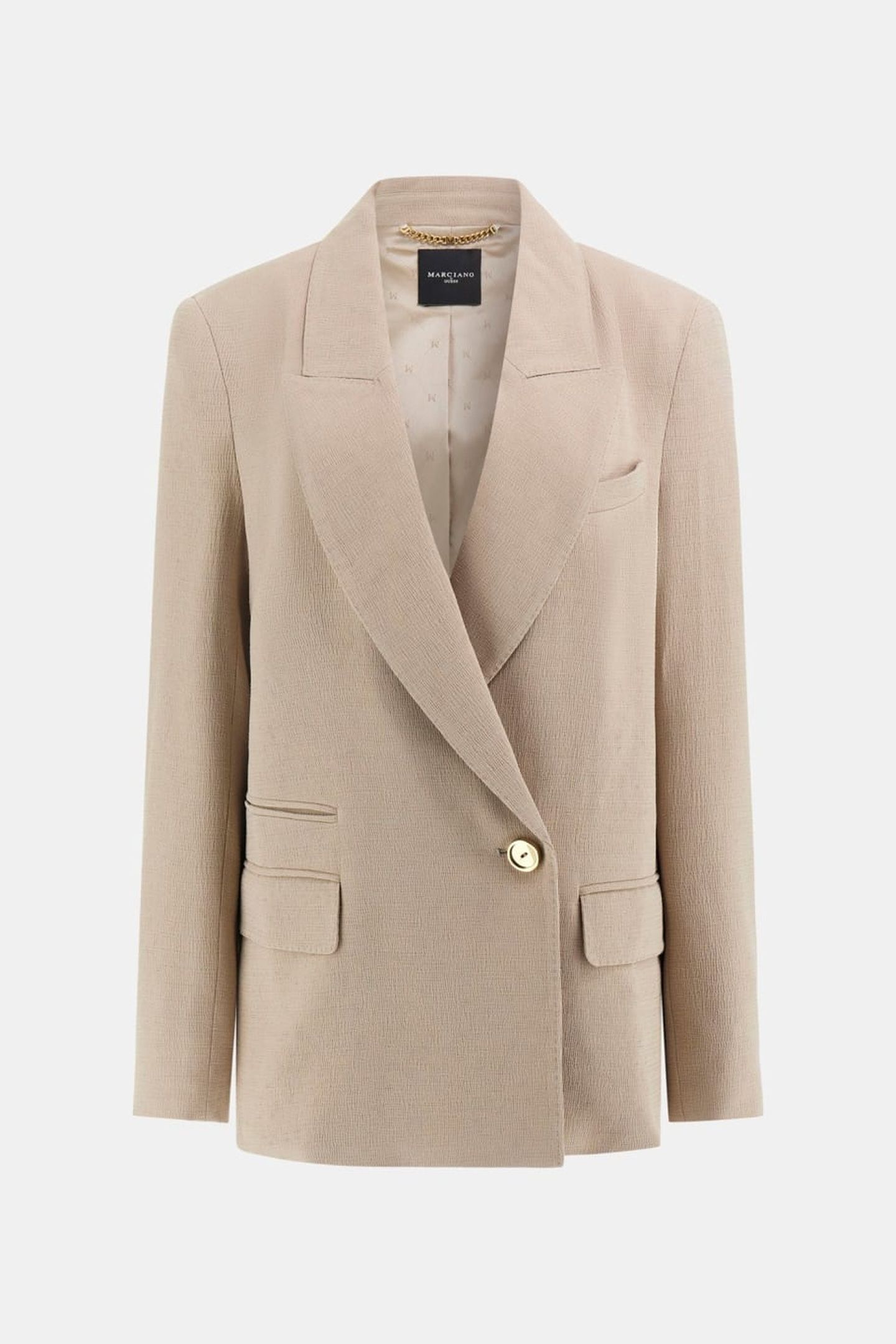 ARIANA DOUBLE BREAST VELVET TAUPE 5