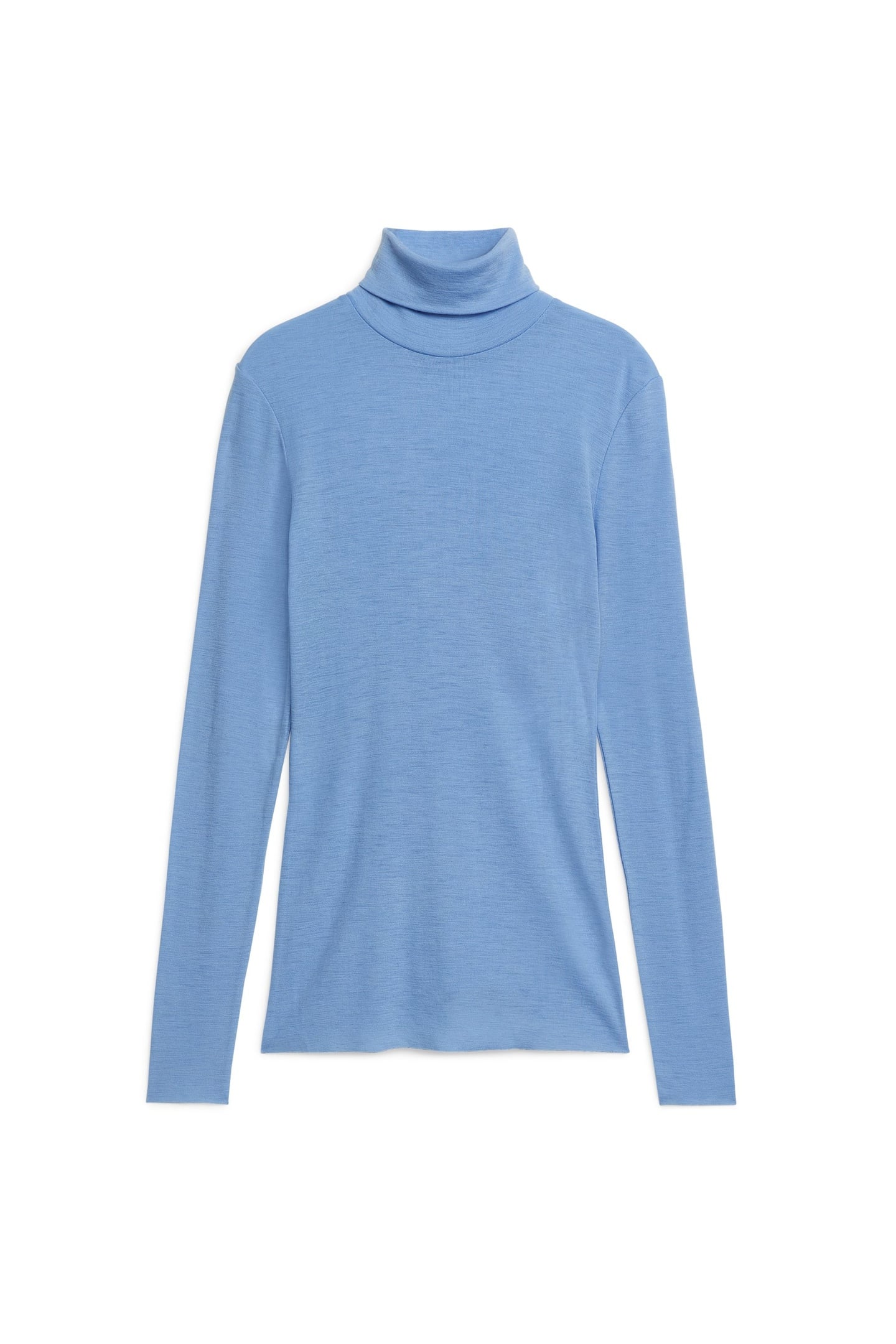 MALENA WOOL RIB TURTLENECK BLUE 3