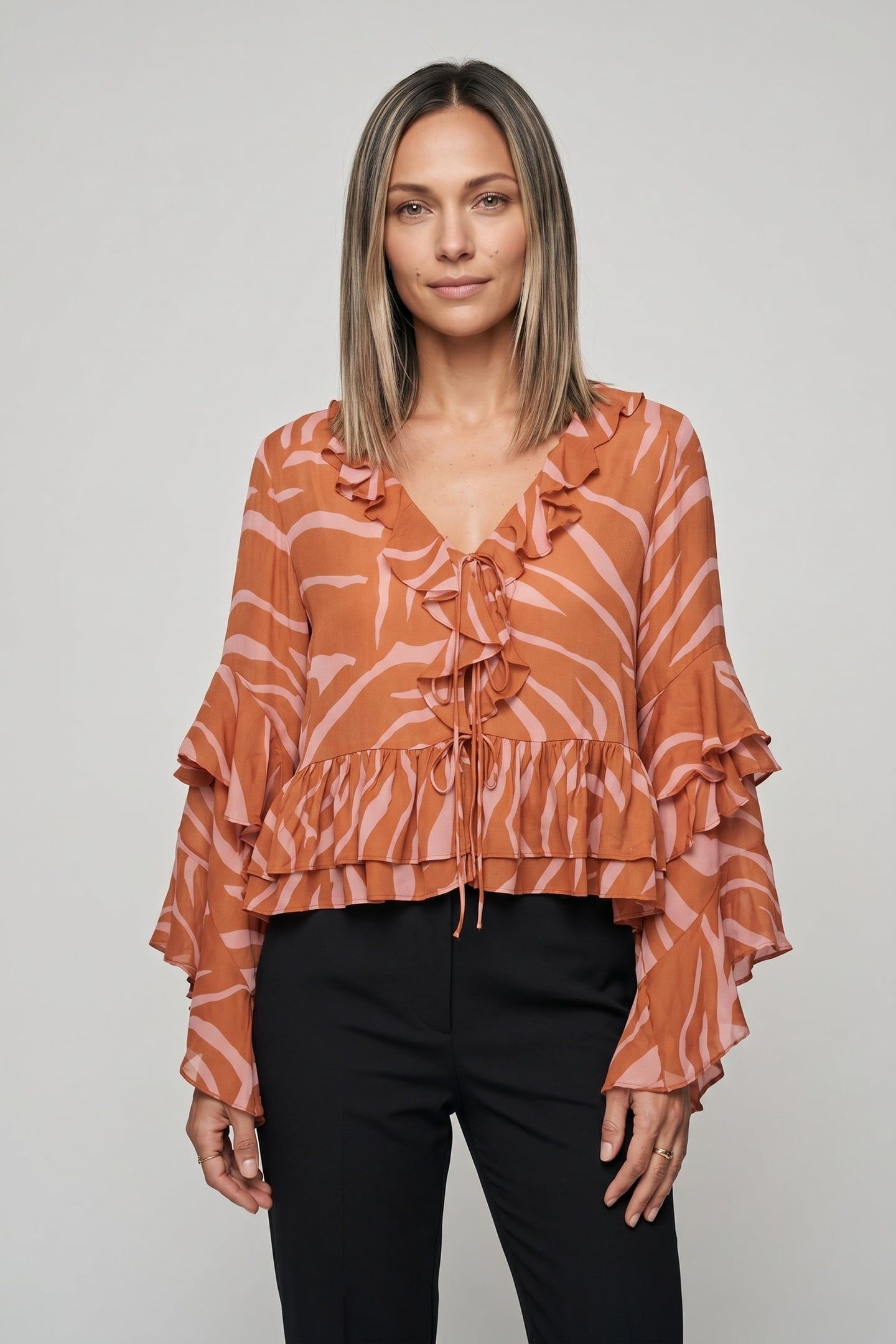 ZORRO BLOUSE BROWN 1