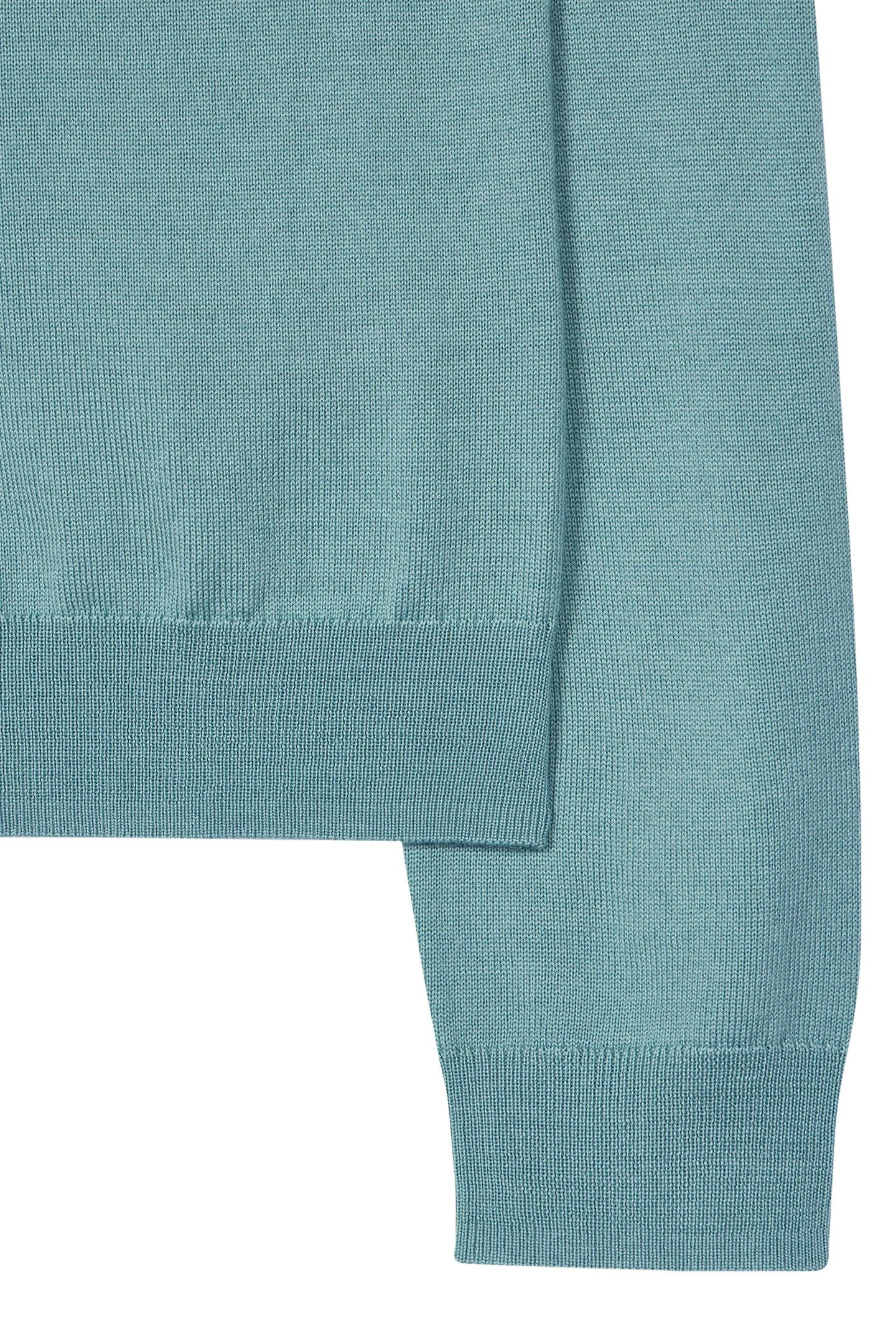 KNITTED CARDIGAN BUTTON THRU PETROL BLUE 2