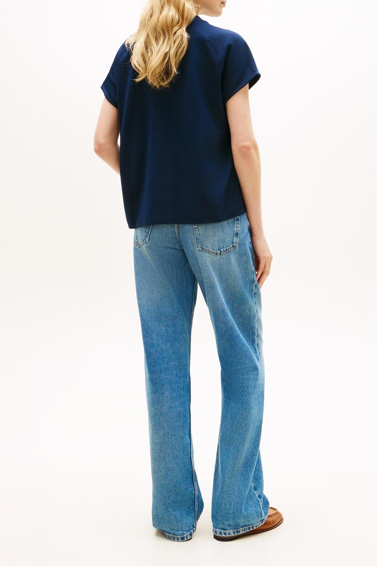 SEASONAL SCRIPT CAP T-SHIRT DARK NIGHT NAVY 3