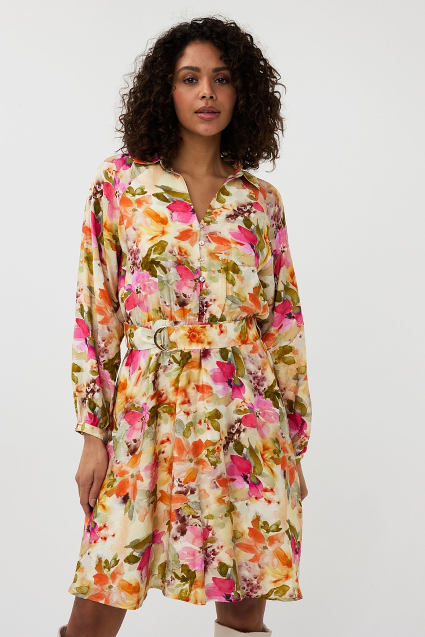 DRESS RAGLAN FLORAL GARDEN PRINT 1