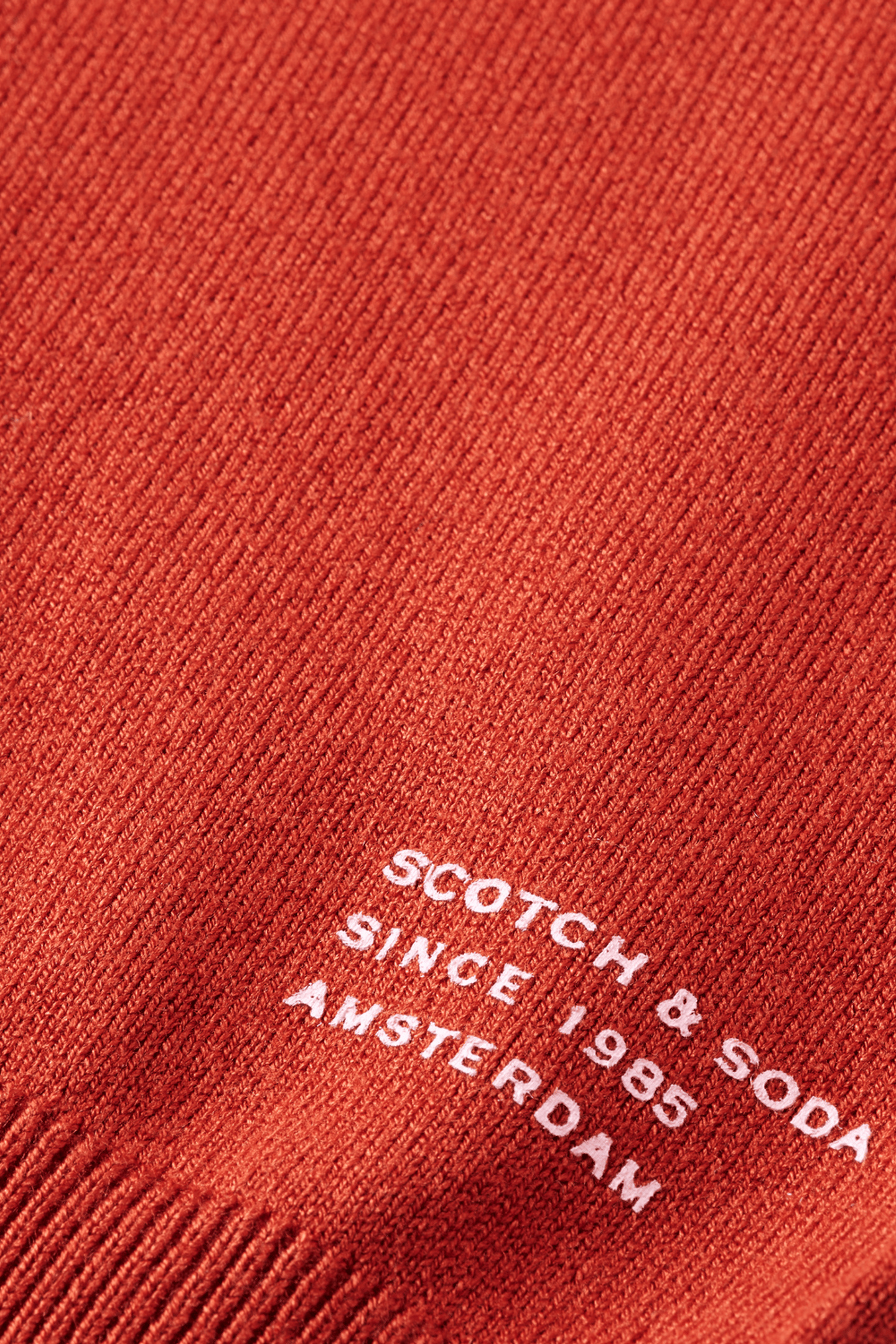 V-NECK RELAXED PULLOVER KETCHUP 6