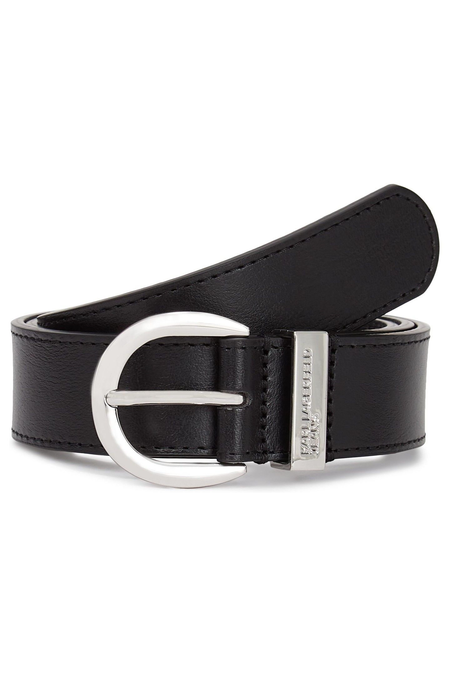 ROUND BUCKLE BELT BLACK 1