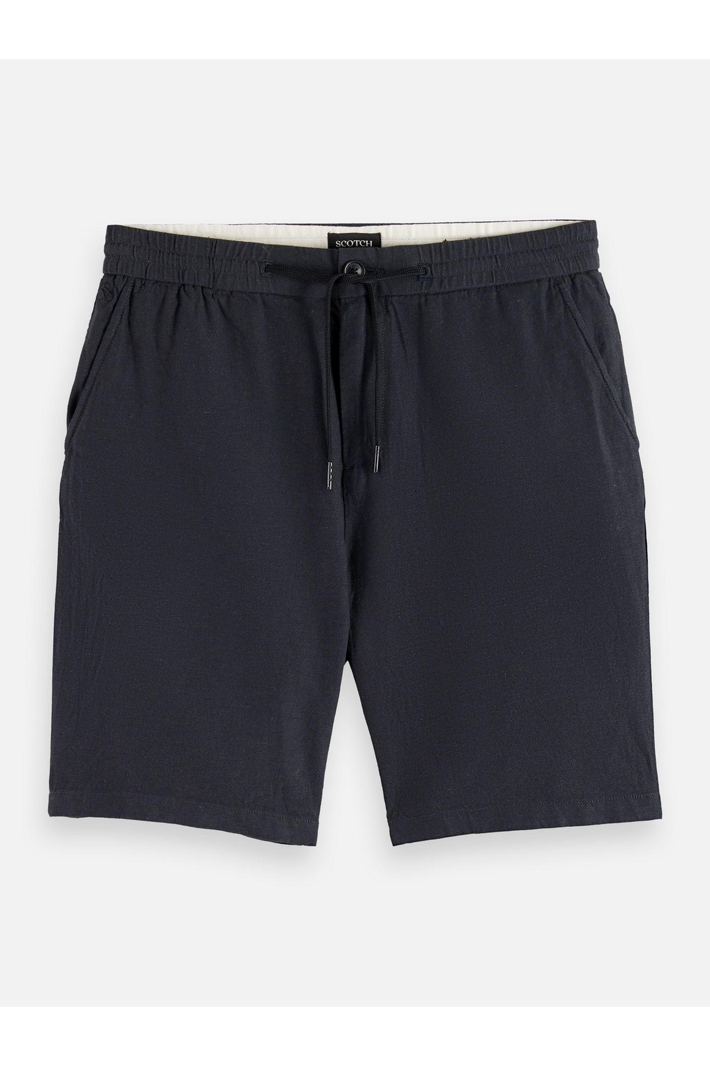 FAVE - COTTON-LINEN TWILL BERMUDA SHORT BLACK 4