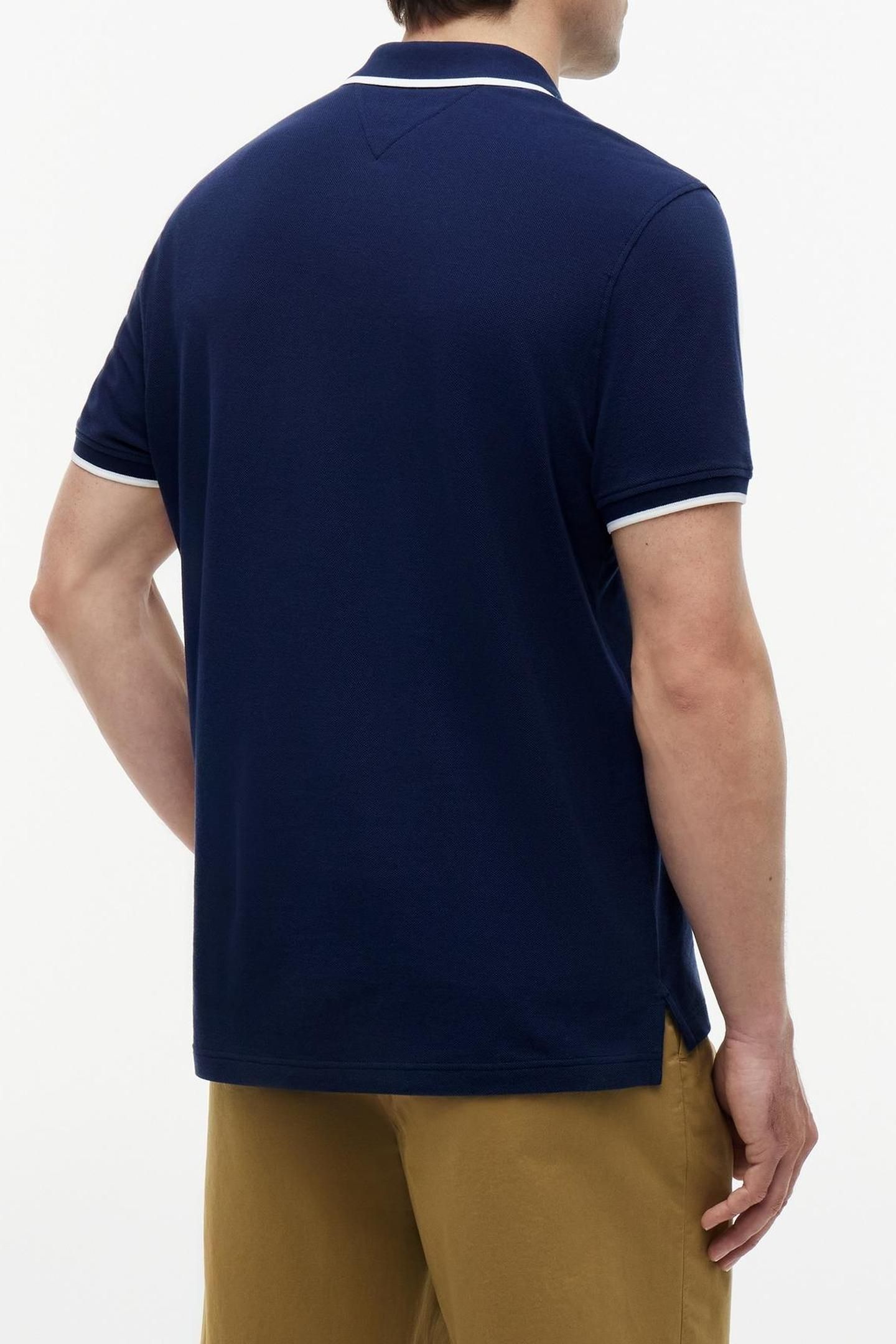 PIQUE UNDERCOLLAR POLO CARBON NAVY 3