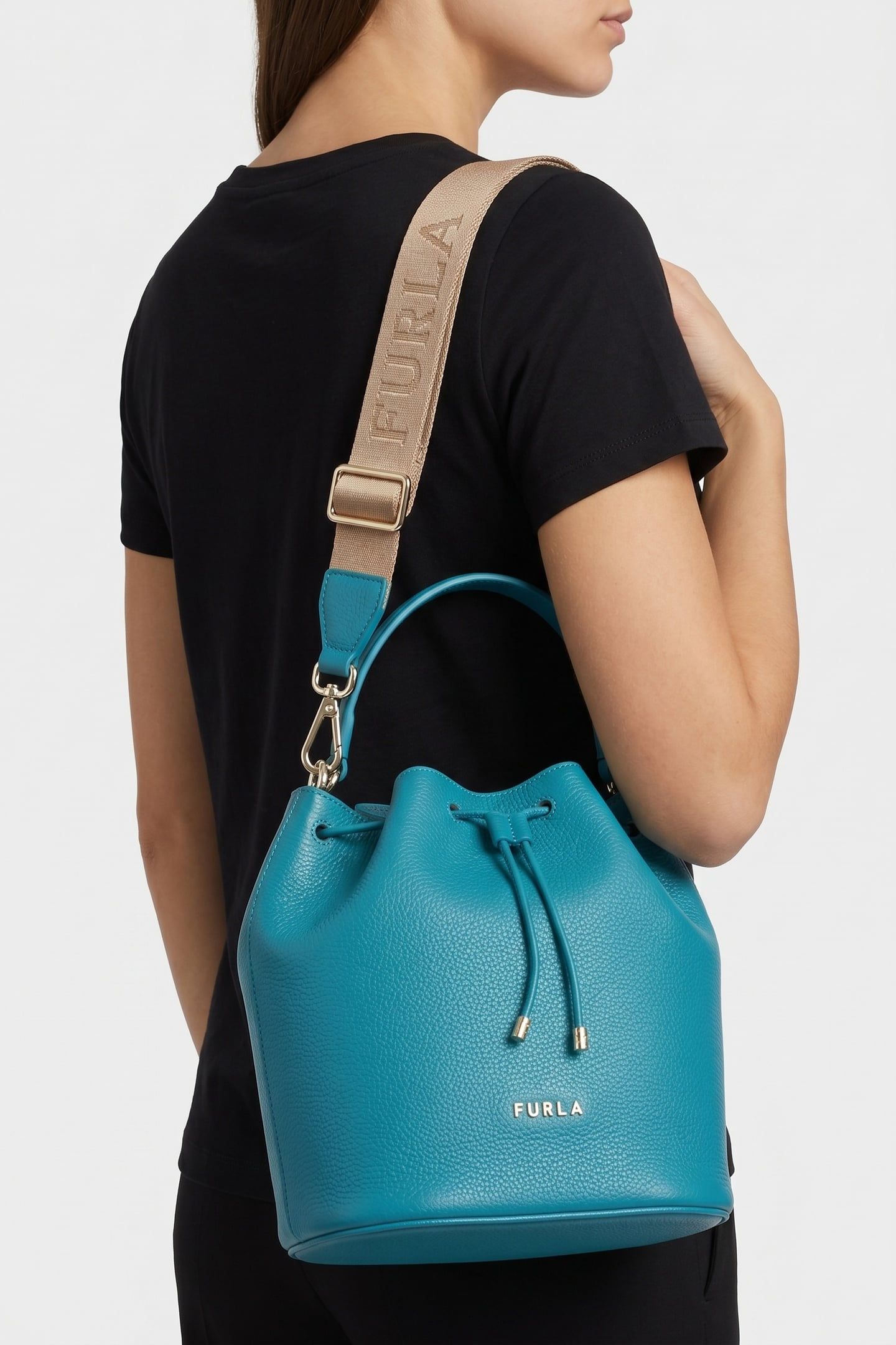 SLEEK DRAWSTRING TURCHESE 2
