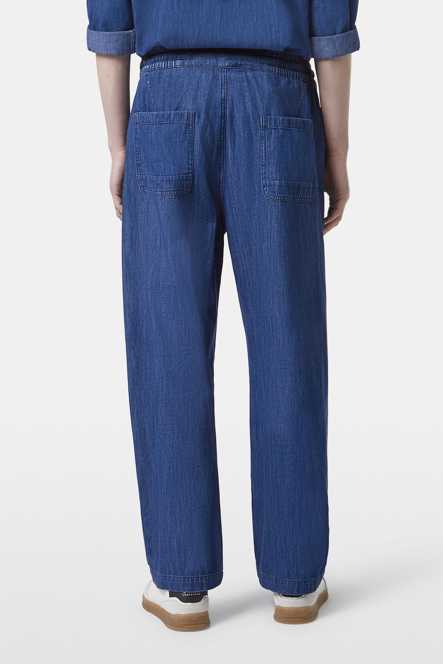 SPORTY LIGHTWEIGHT DENIM BEACH PANT WASHED INDIGO 2