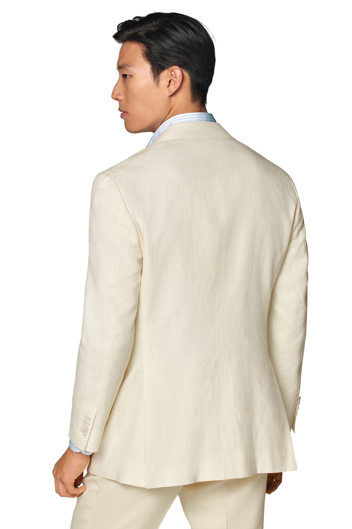 ROMA-OFF-WHITE-WOOL SILK LINEN NESTED SUITS OFF-WHITE 5