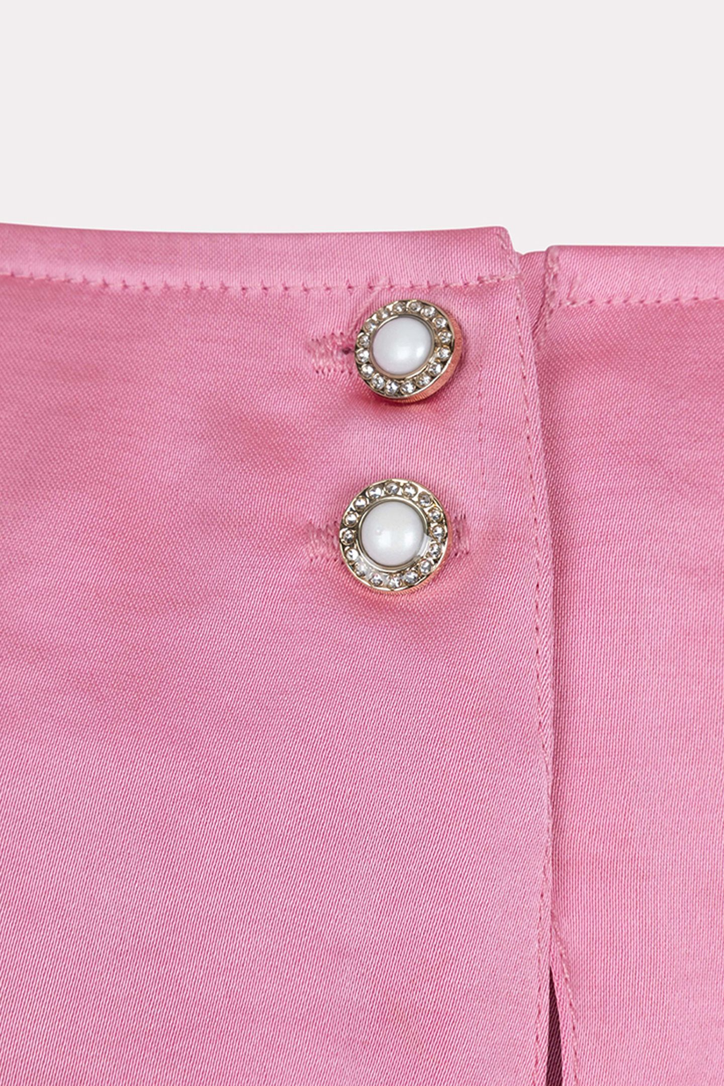 BLOUSE R-NECK SATIN LOOK ROSE 8