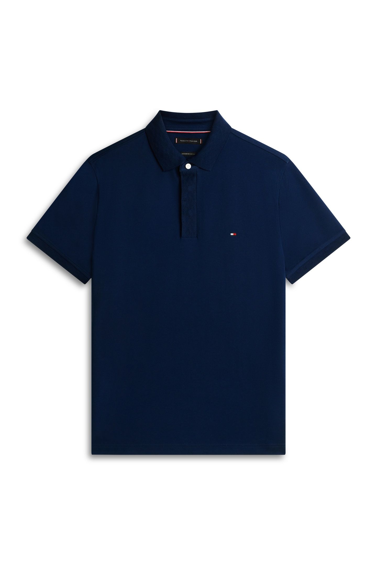 JACQUARD POLO CARBON NAVY 4