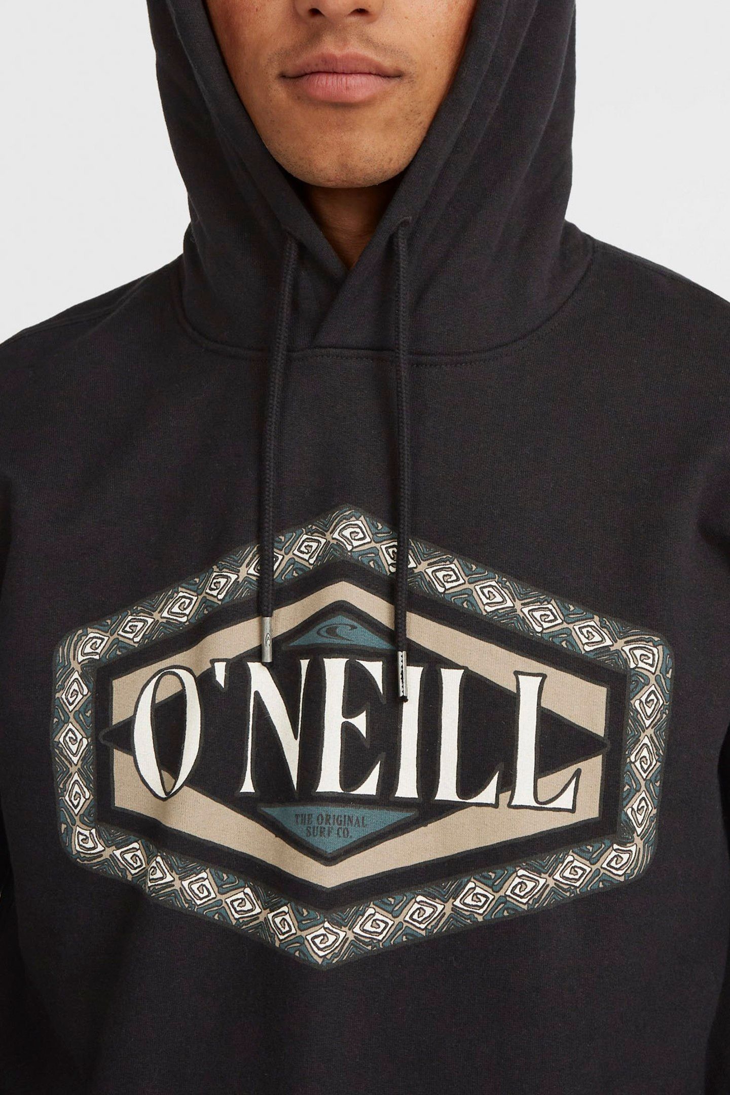 O'NEILL FRONT PRINT HOODIE BLACK OUT 8