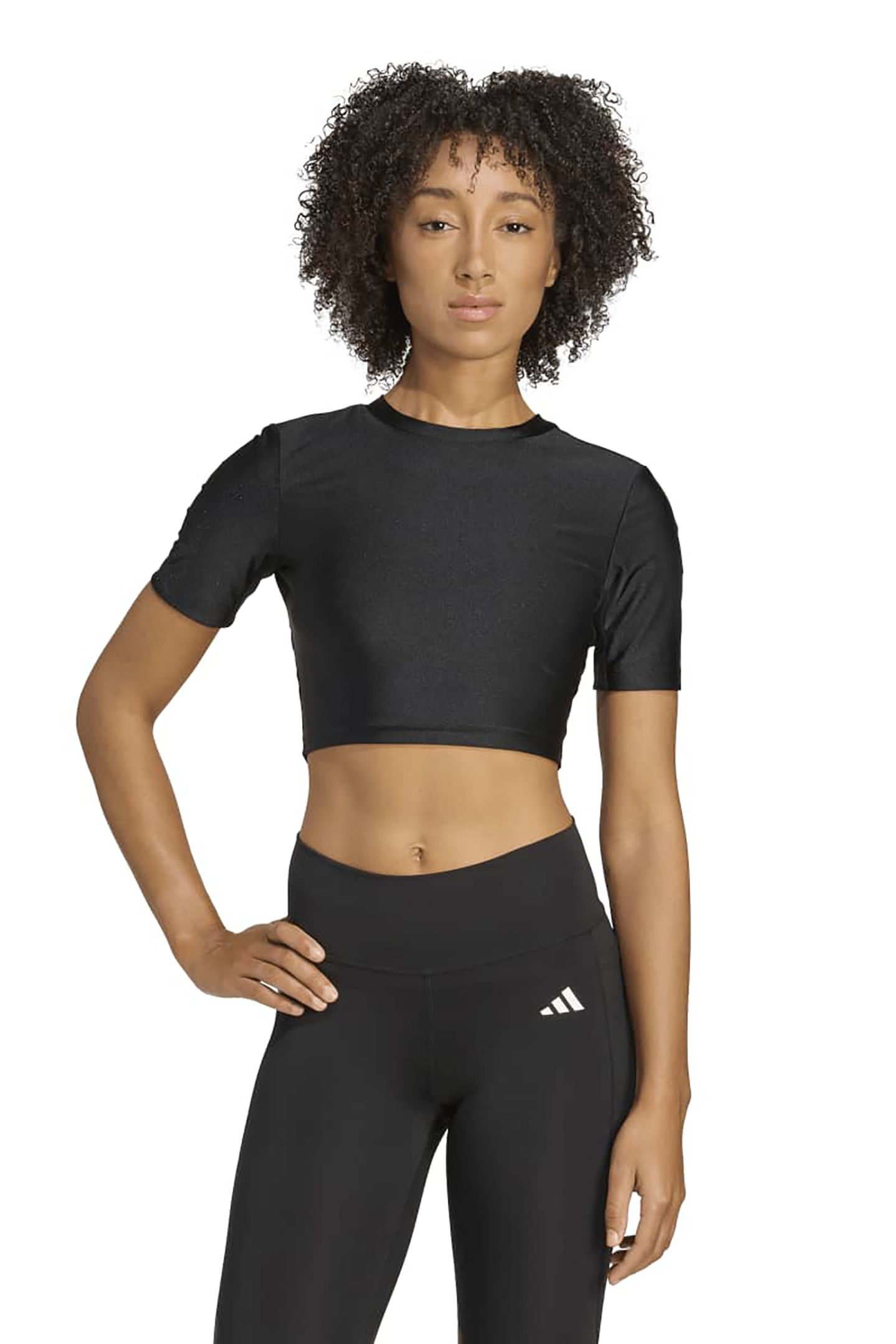 PERFORMANCE WORKOUT ESSENTIALS T-SHIRT SHINE BLACK 1