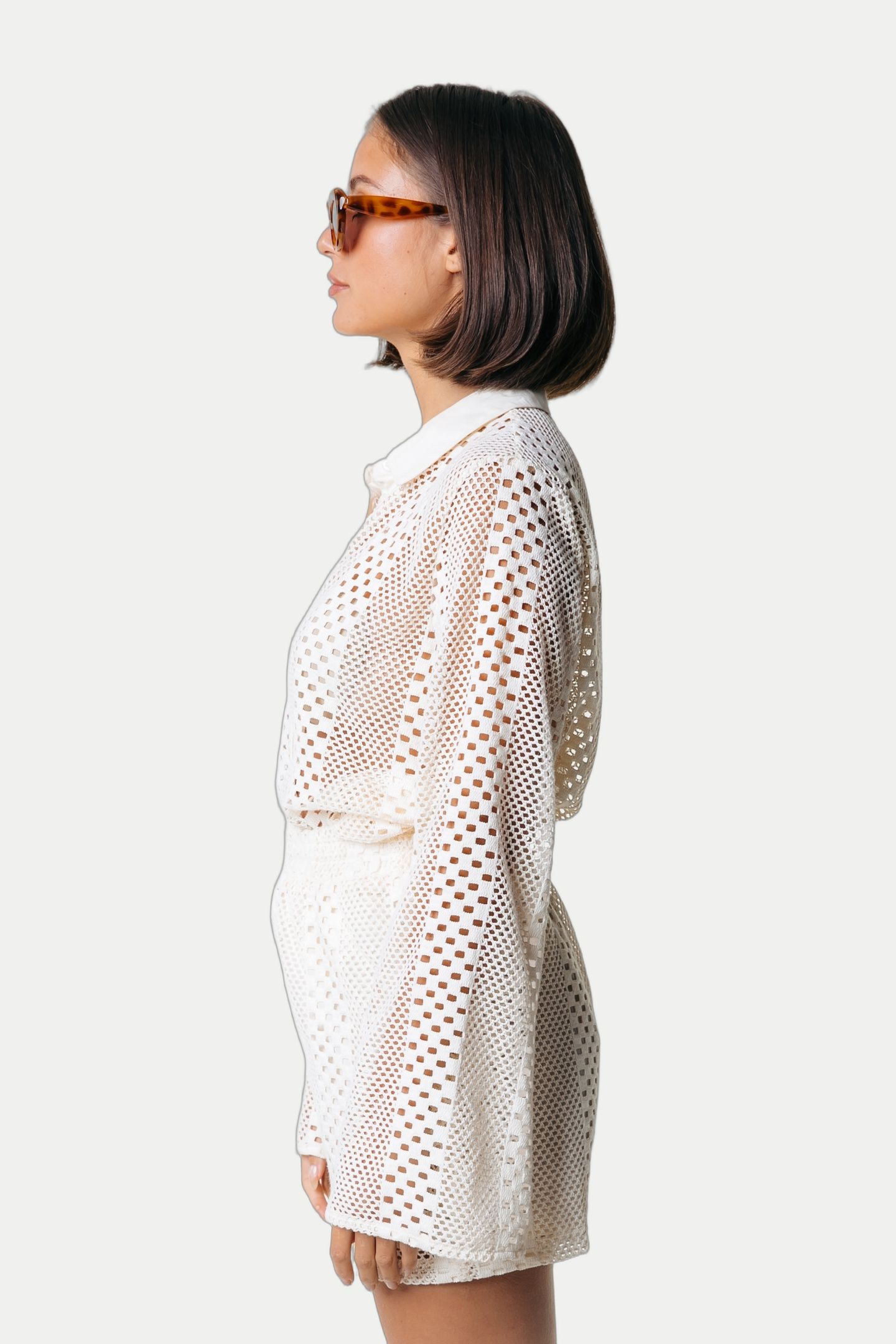 NOLITA CROCHET SHORT OFF WHITE 3