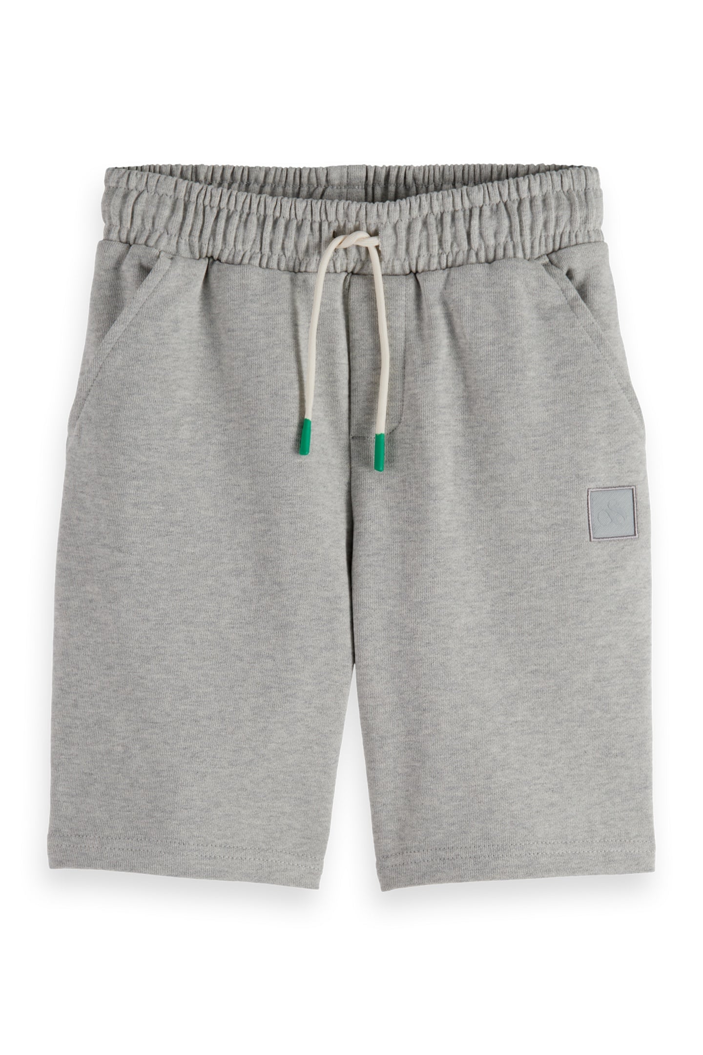 BOYS LOGO BADGE SWEATSHORTS GREY MELANGE 1