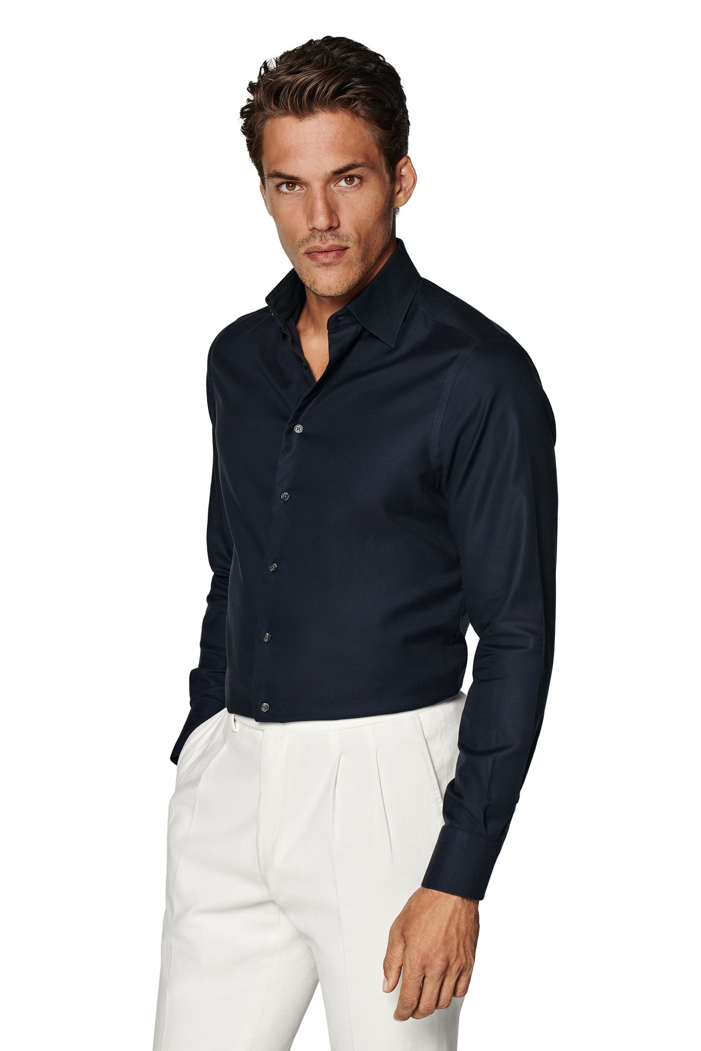 TRAVELLER CLASSIC FORMAL SHIRTS NAVY 3