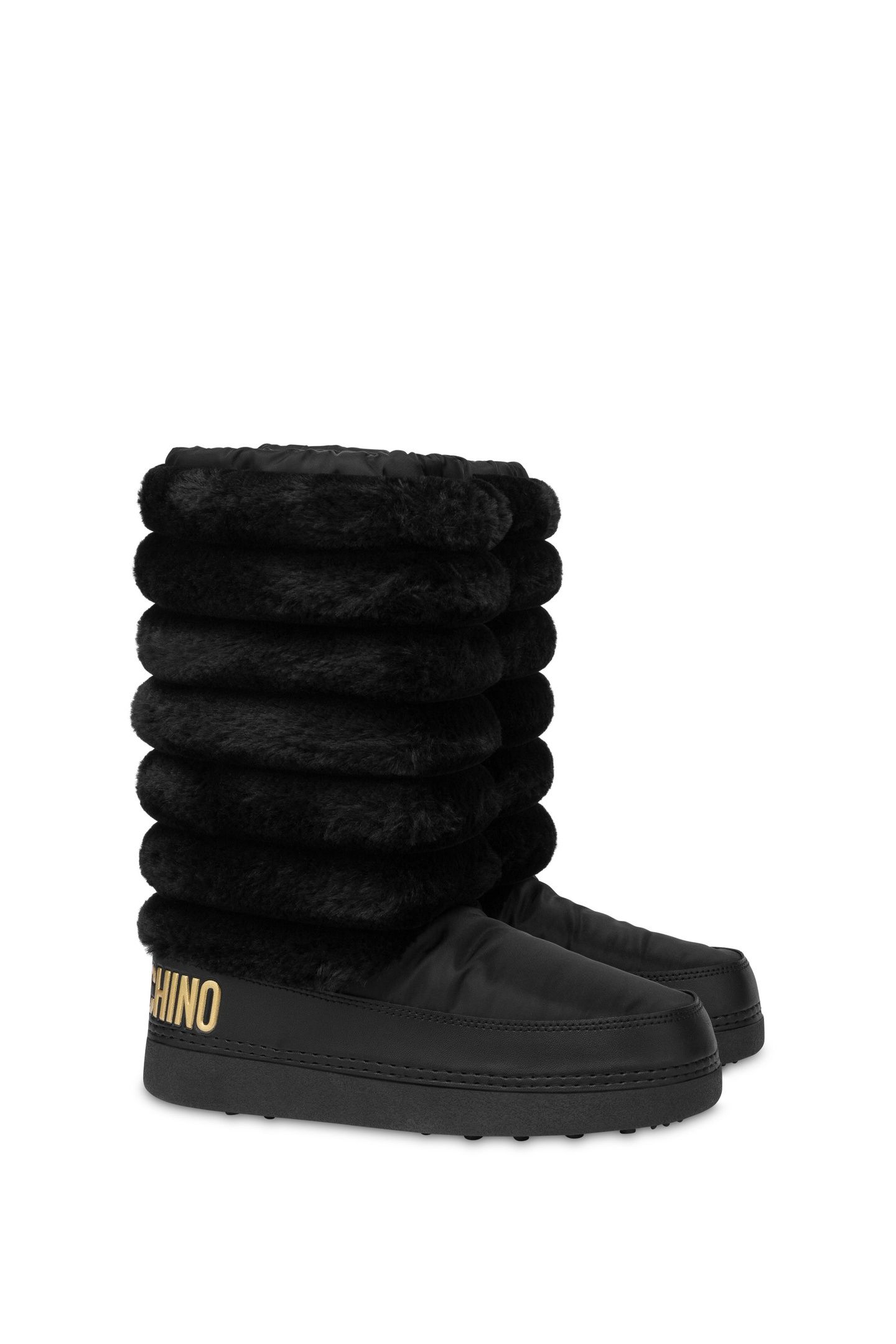 SNOW BOOTS IN NYLON AND SOFT FABRIC BLACK 3