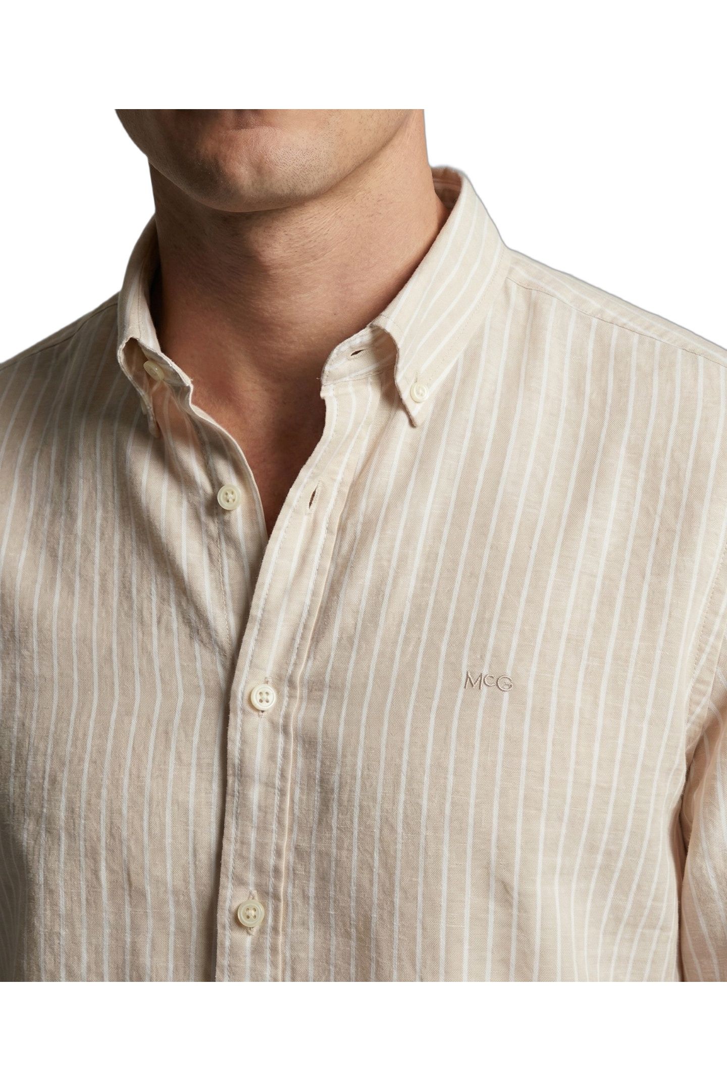 COTTON/LINNEN STRIPE SHIRTS KIT 4